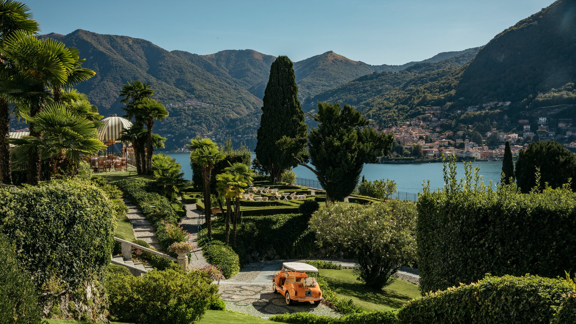 The garden at Passalacqua.