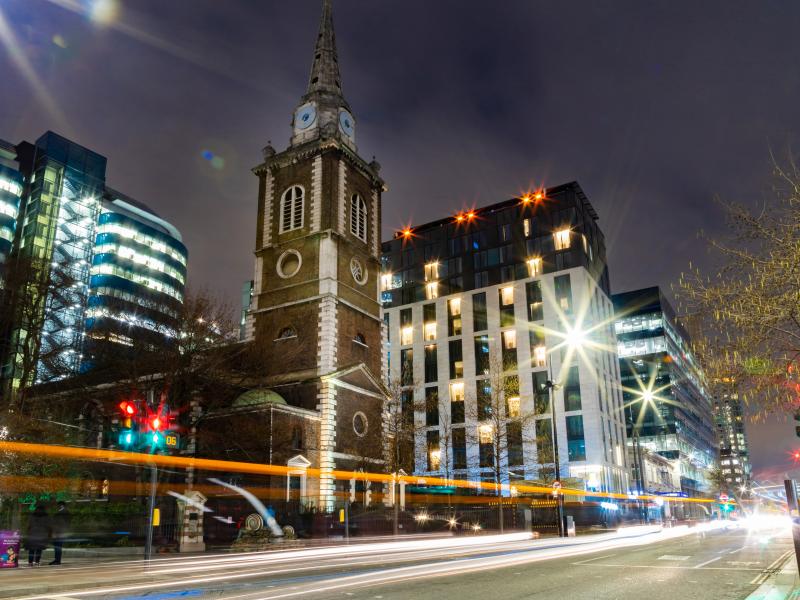 Hotel Saint at Night