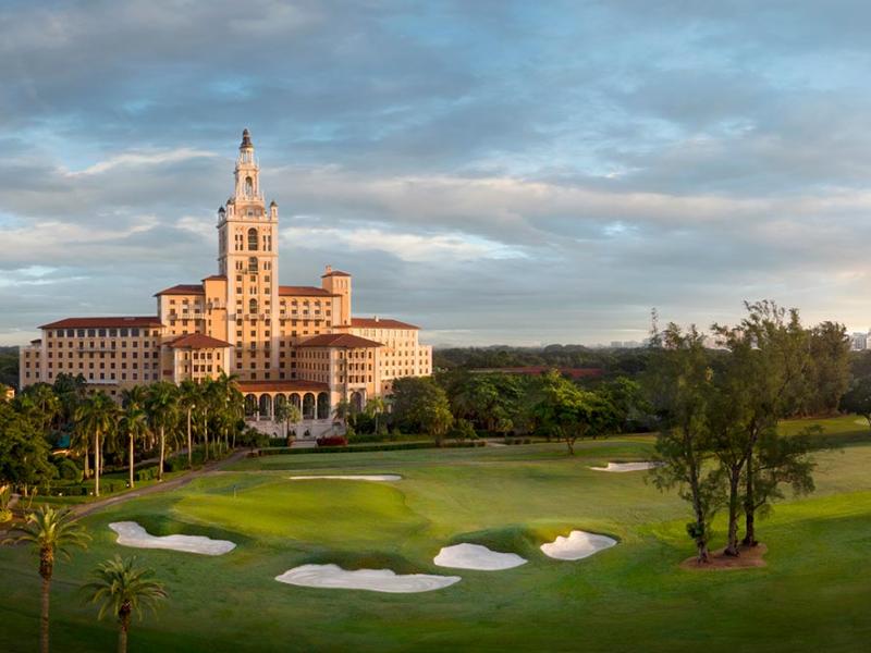 Biltmore Hotel Miami Coral Gables overlooking Biltmore Golf Course