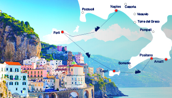 Amalfi Coast map