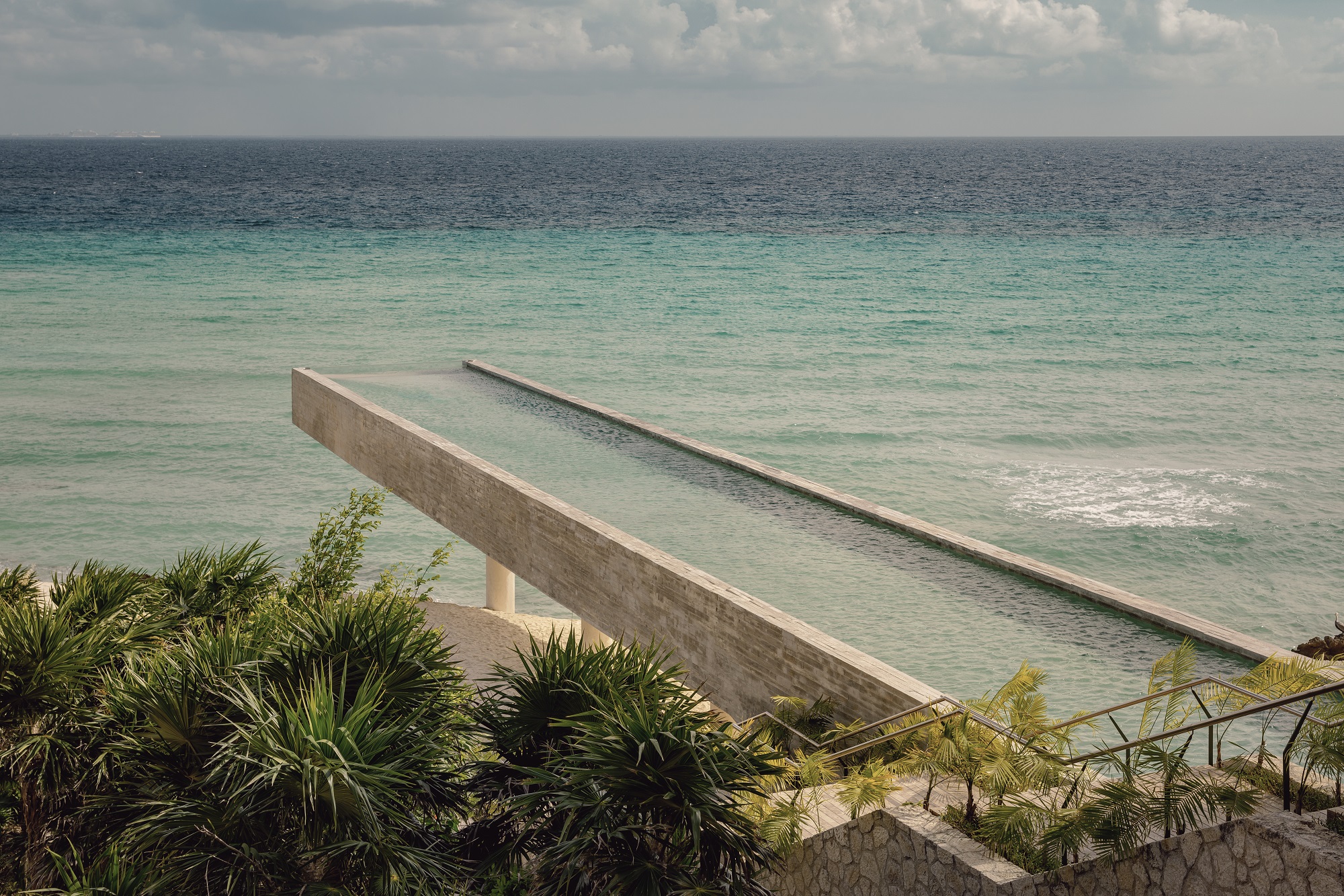 main pool over ocean