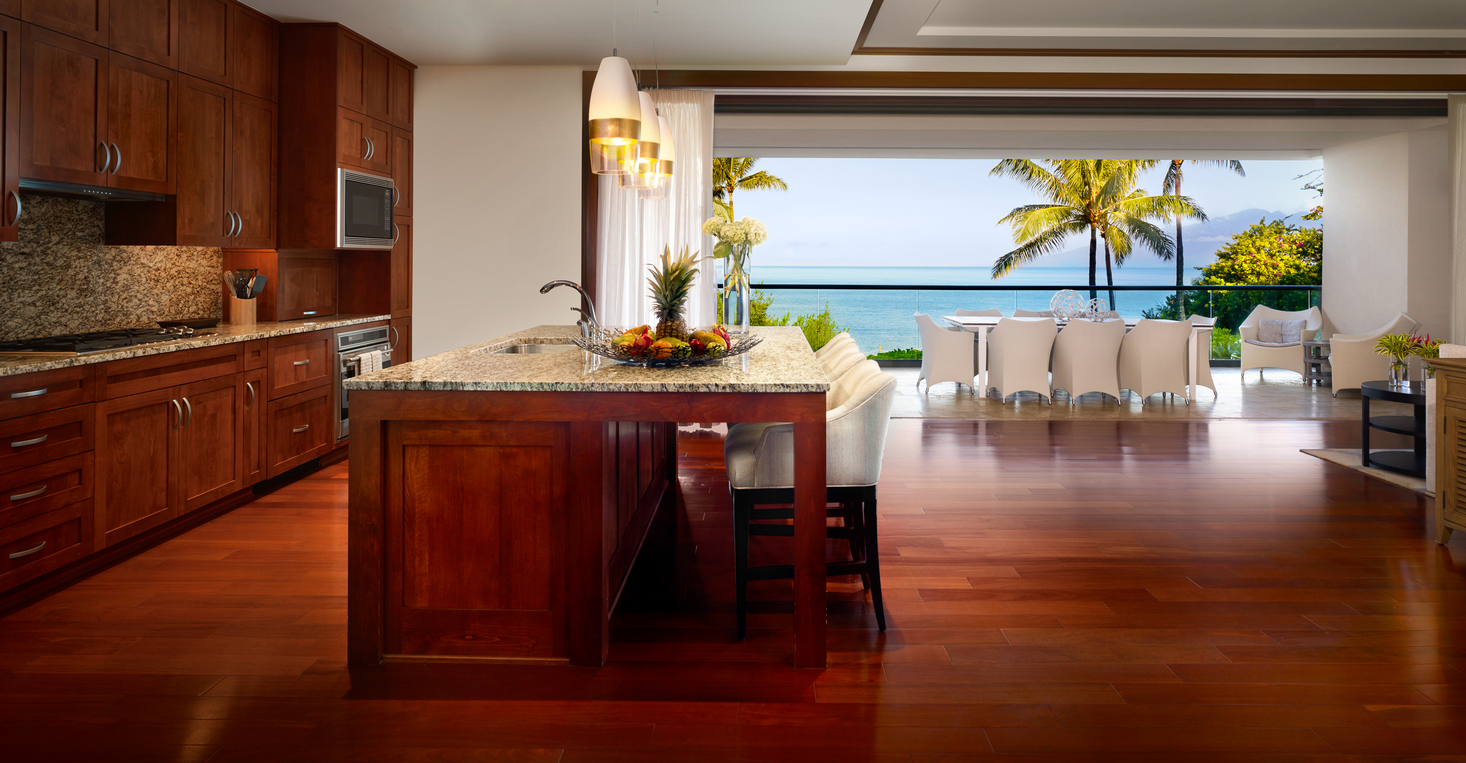 Three or four-Bedroom grand residences with gourmet kitchen and ocean facing views