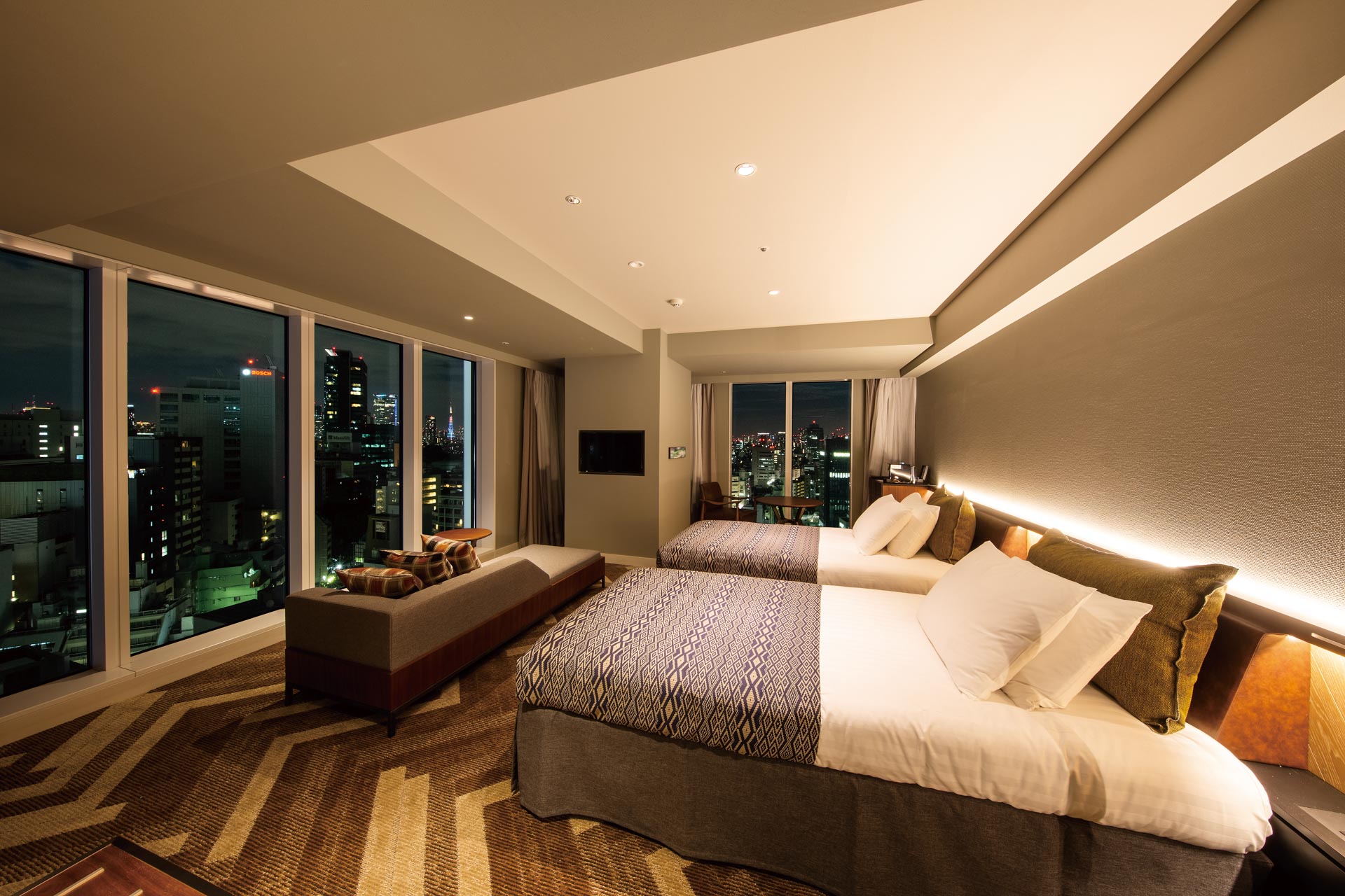 Guest room with view