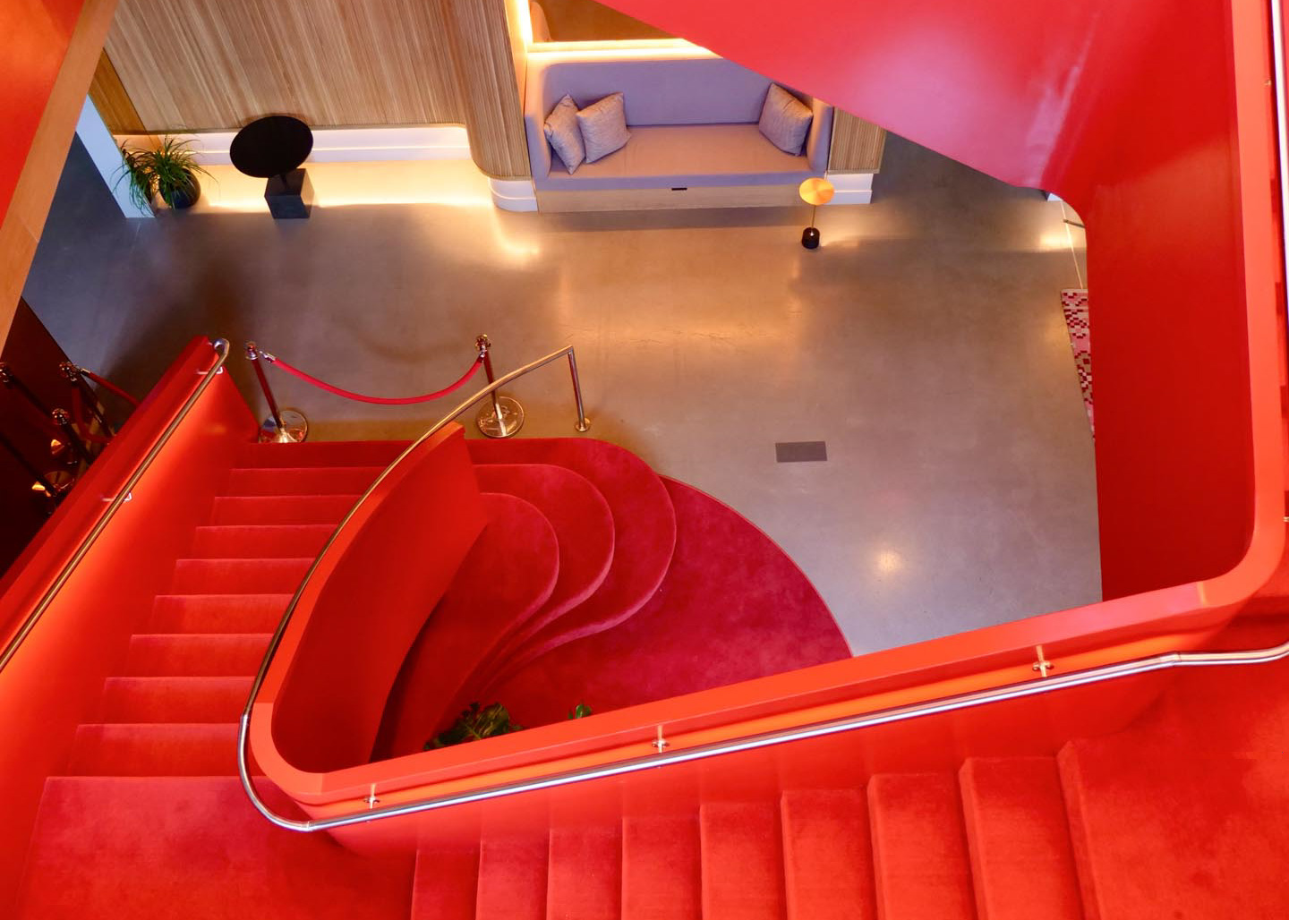 Red Stairwell at Virgin NY