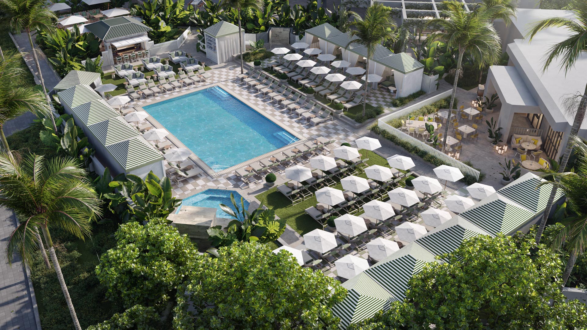 Aerial of Pool