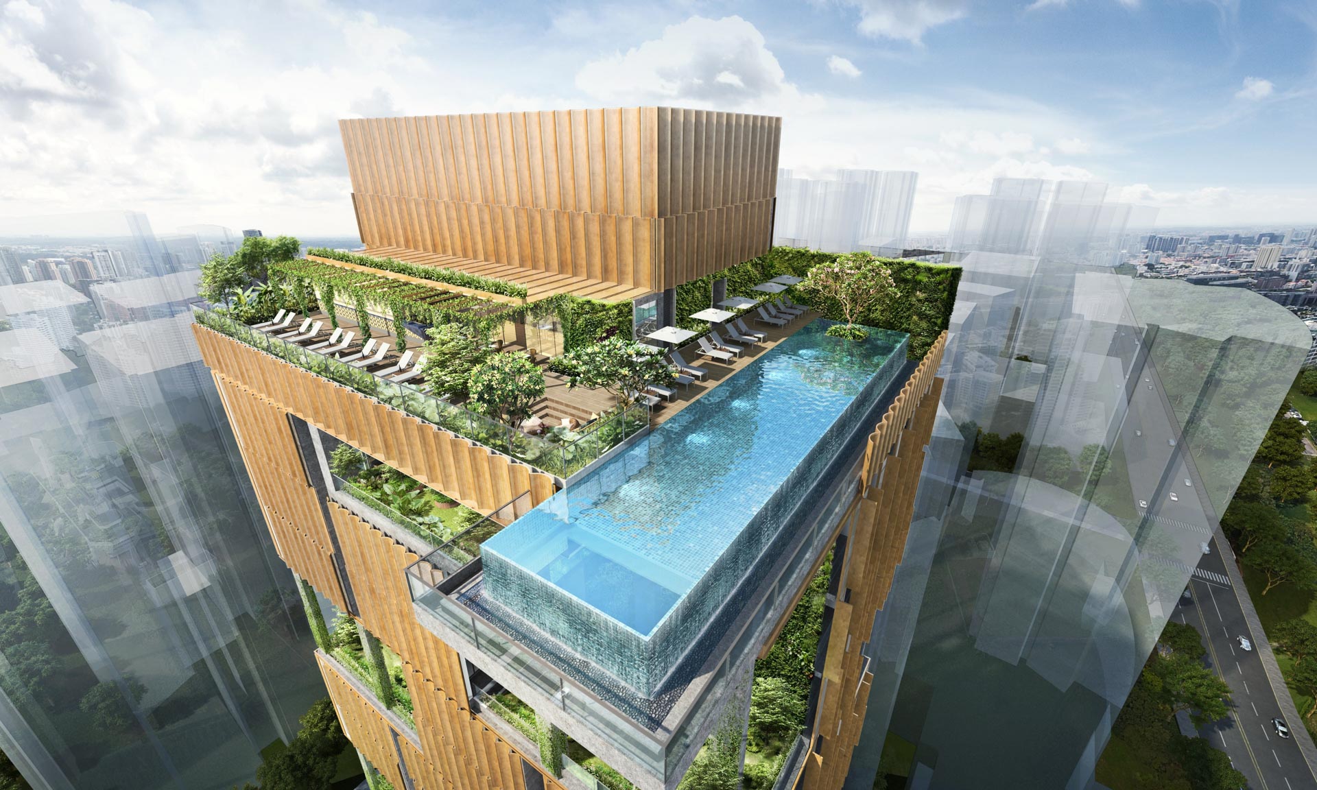The Rooftop Garden and Pool