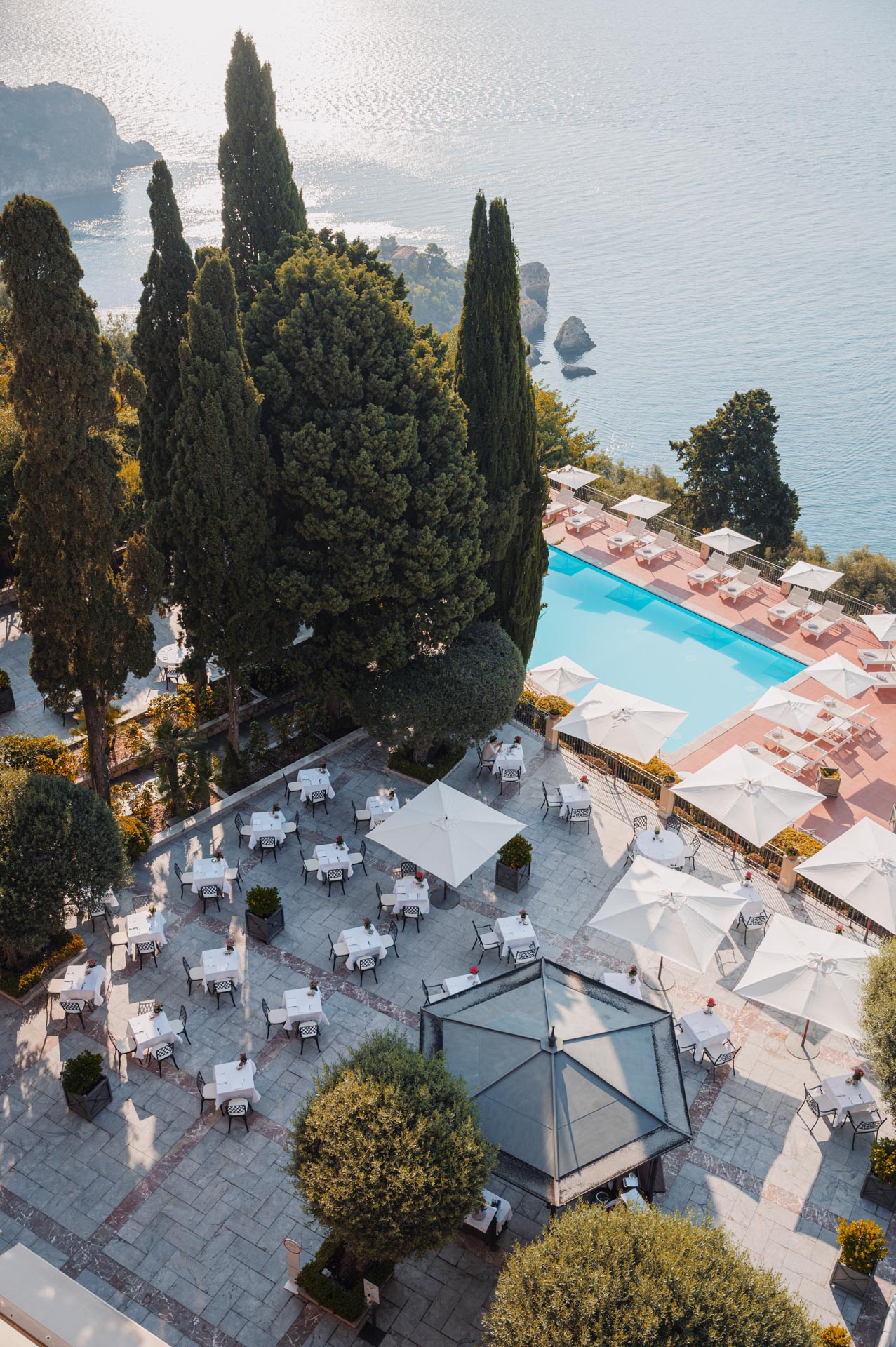 Aerial of Pool and Terrace