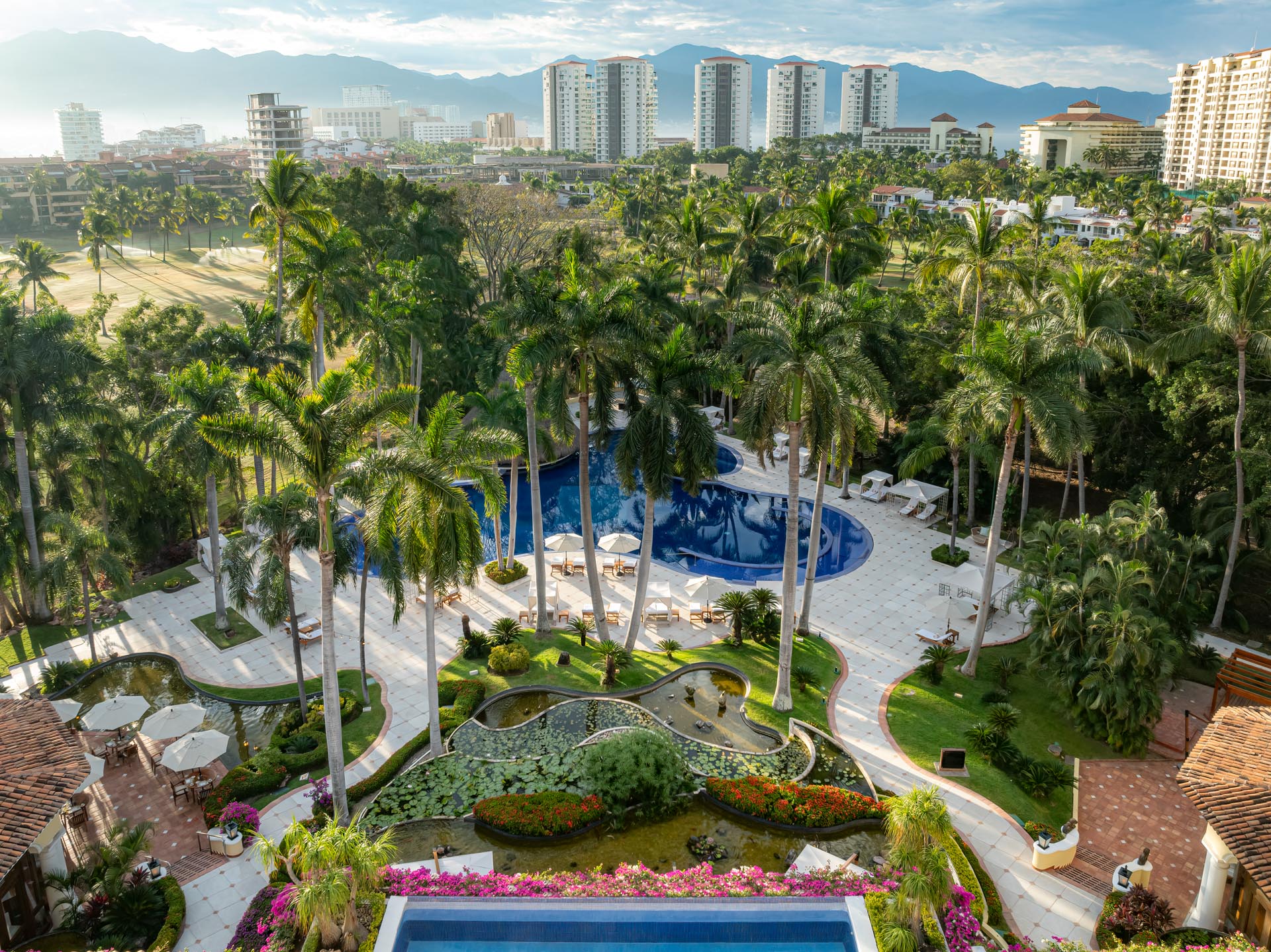 Casa Velas Puerto Vallarta Aerial of Pool