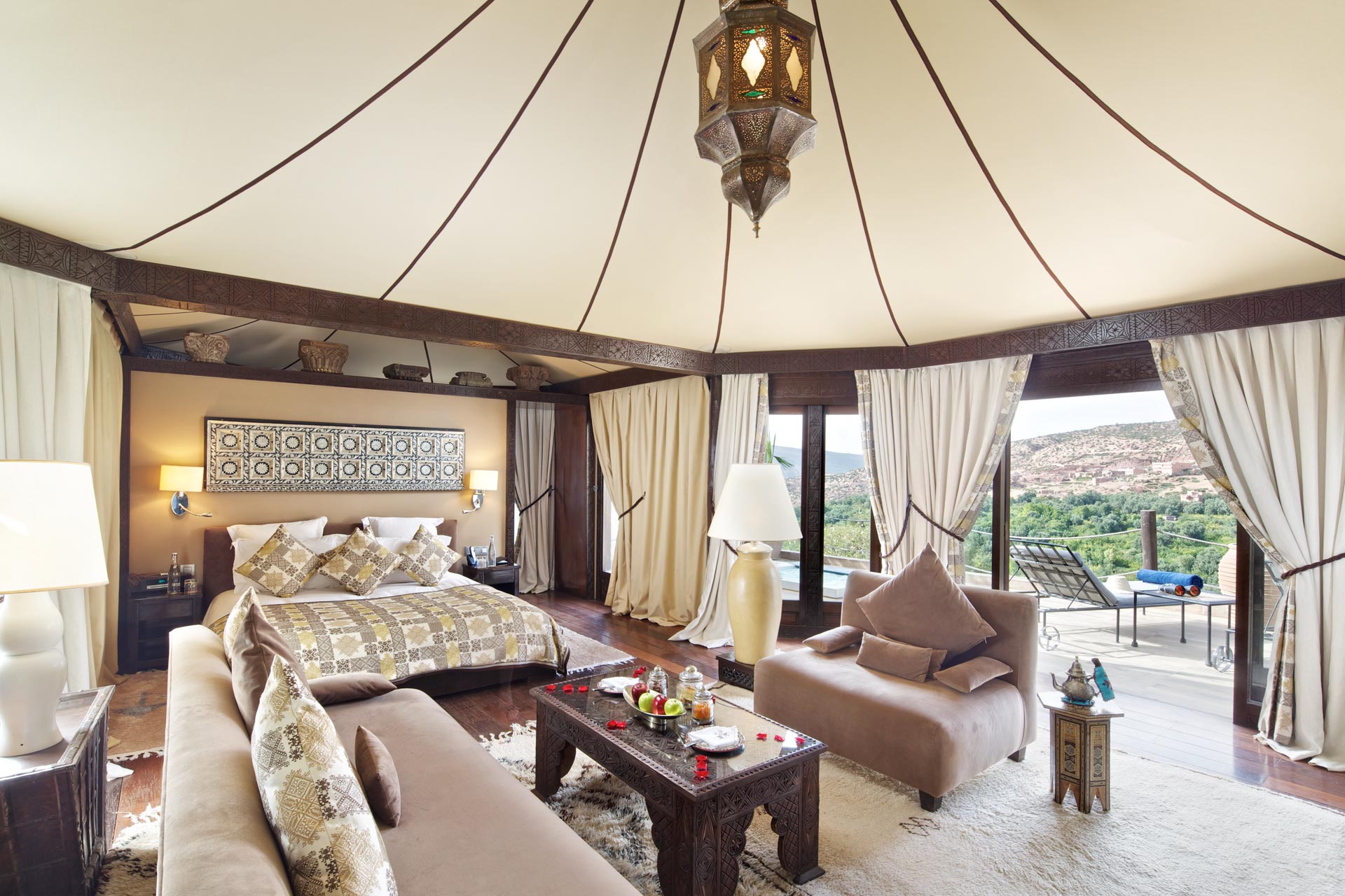 Berber Tent with hot tub