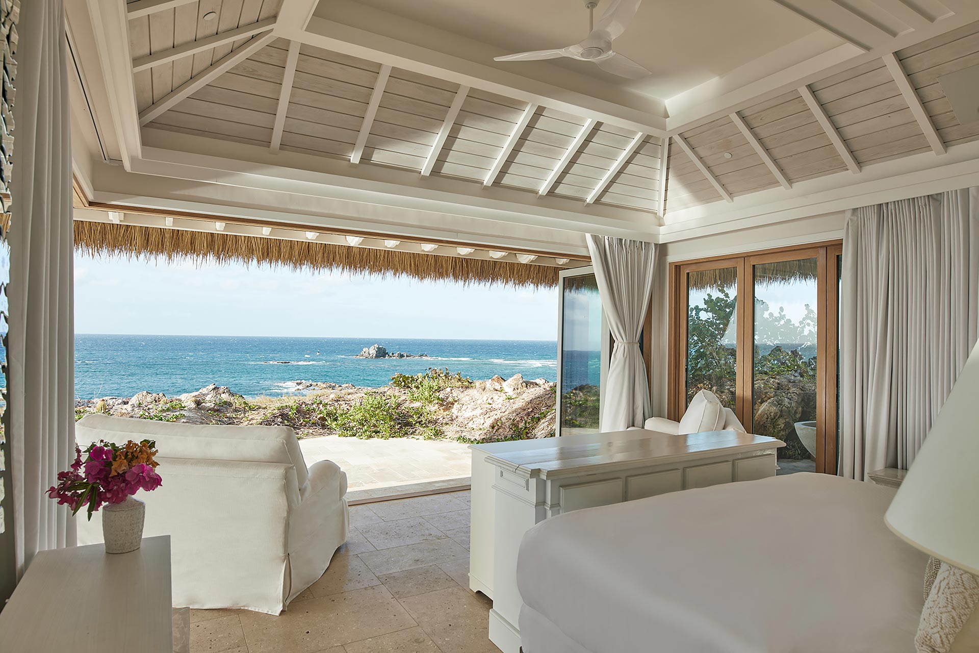 Headland House Master Suite and view of beach