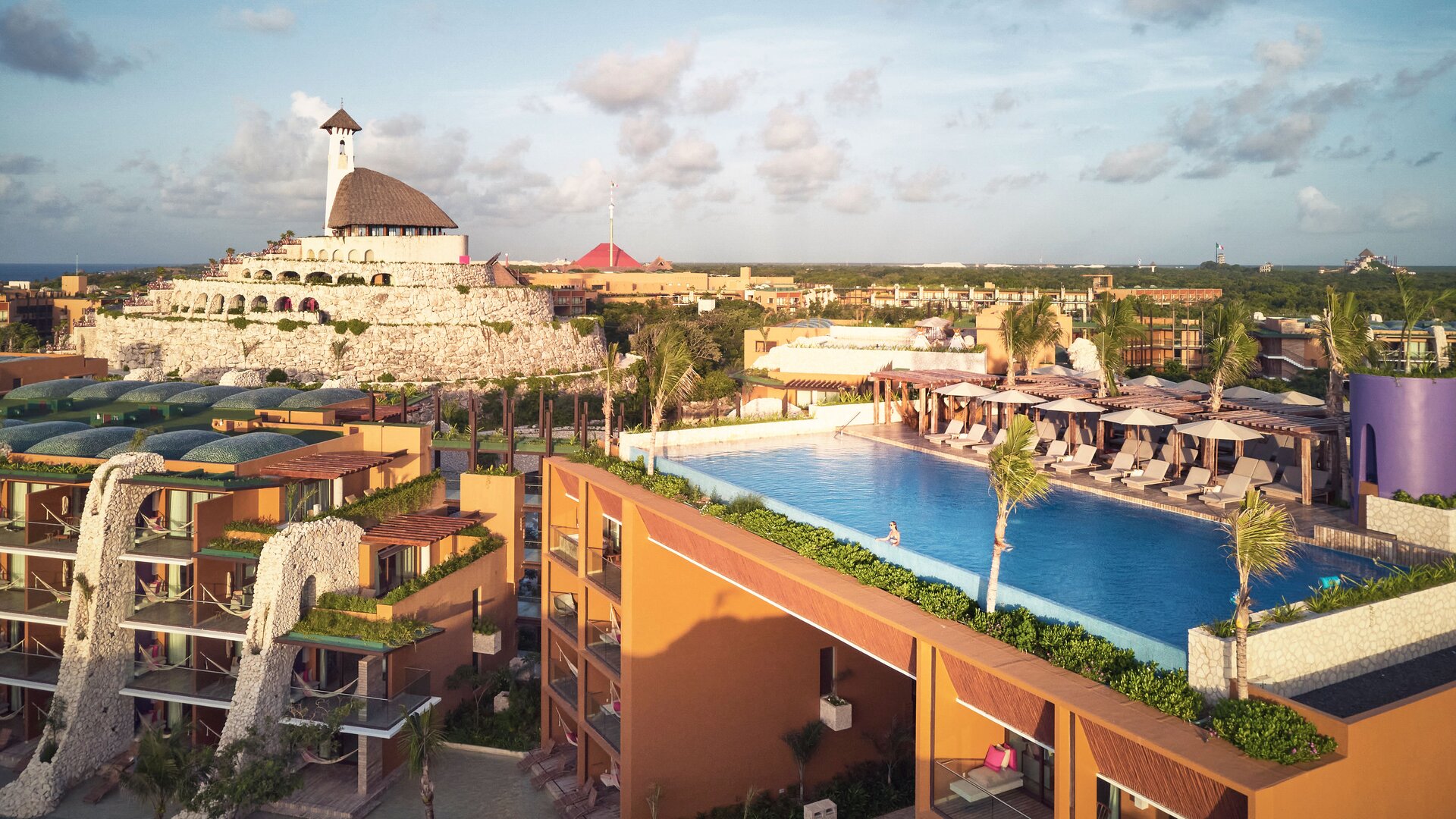 Rooftop Pool Aerial