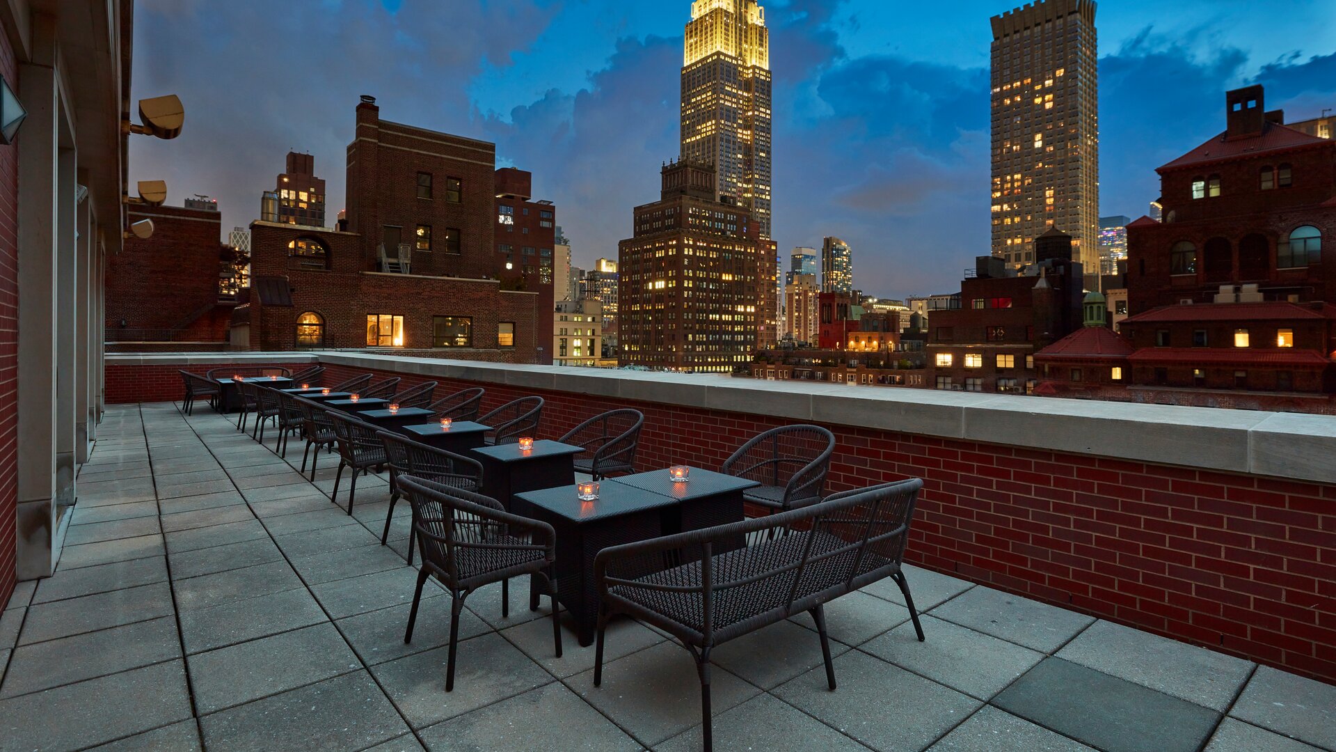 Roof at 66 Park Restaurant Terrace View