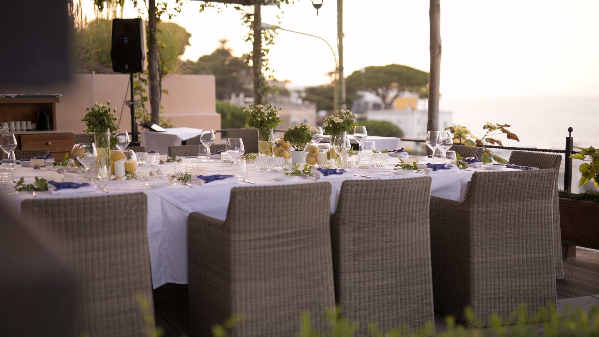 Wedding Event Table Setup