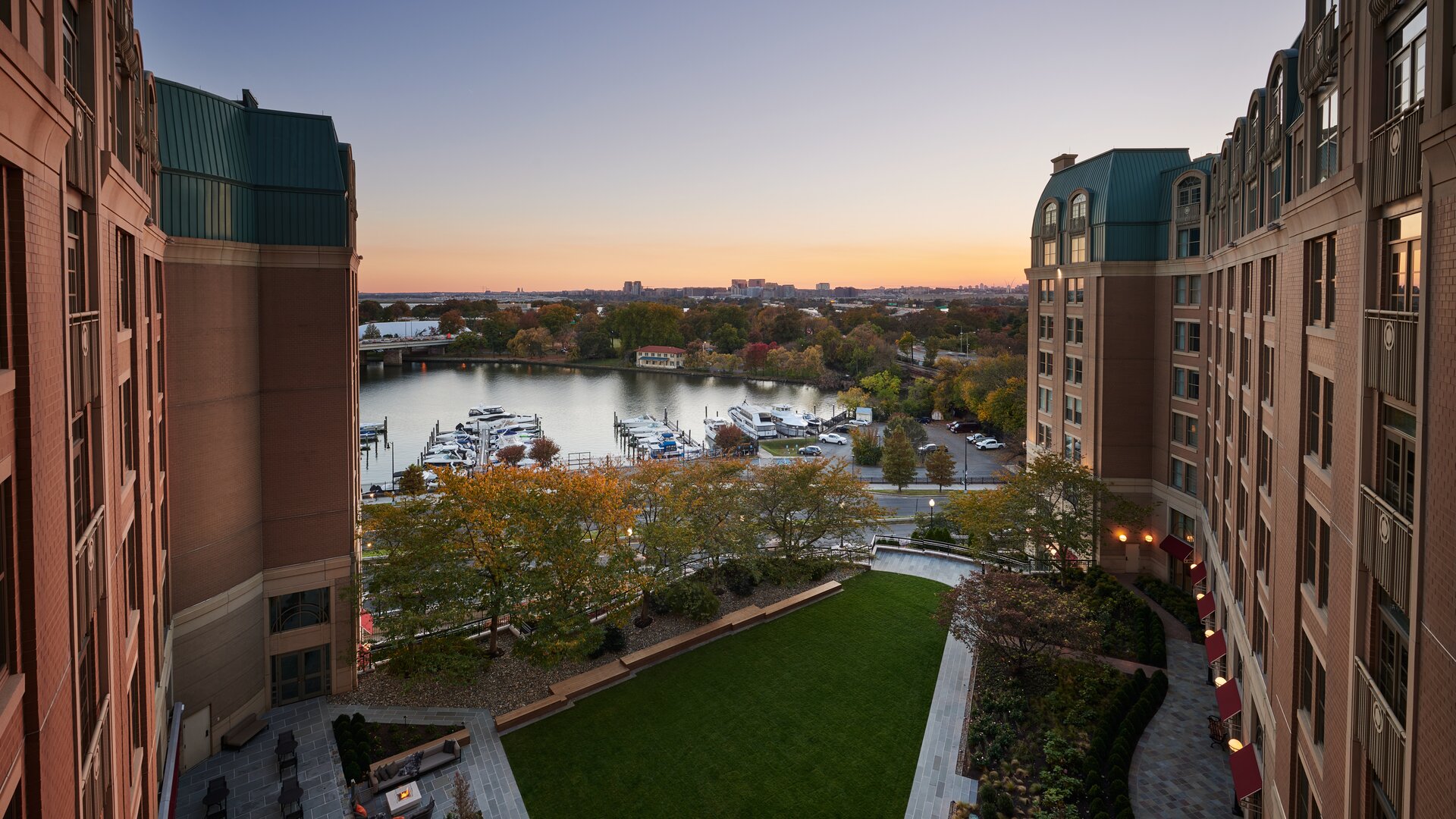 Courtyard Aerial Shot