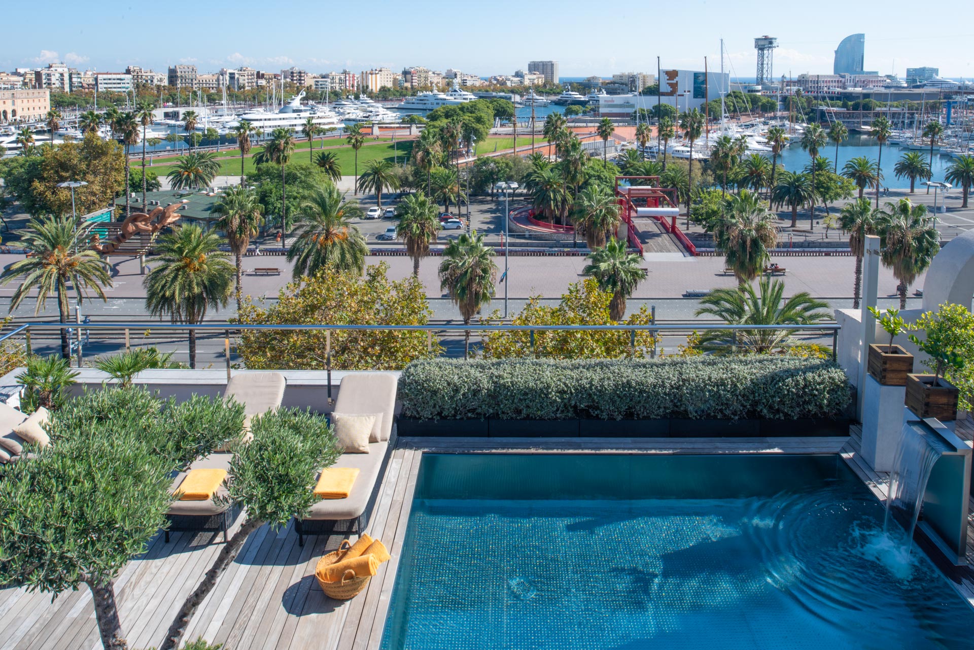 Rooftop Pool with lounge deck