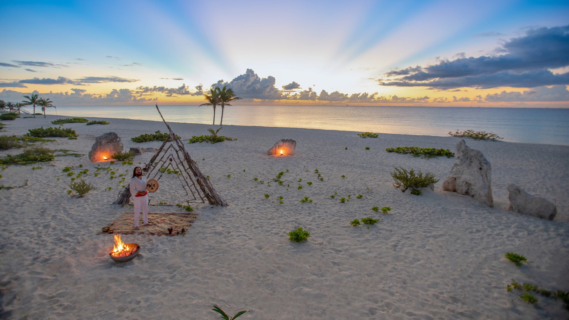 Beach Ritual Setup