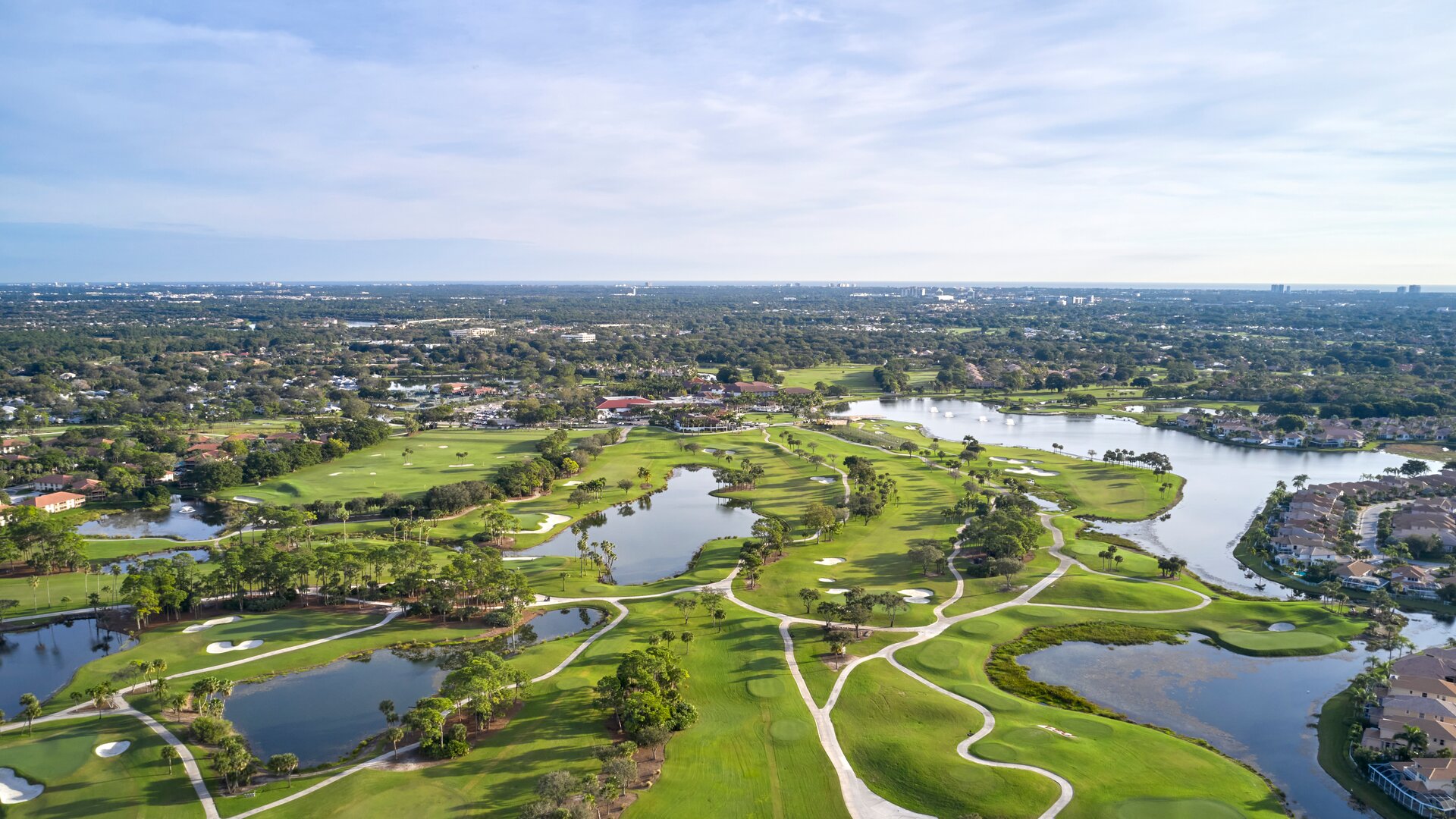 Golf Courses Aerial Shot