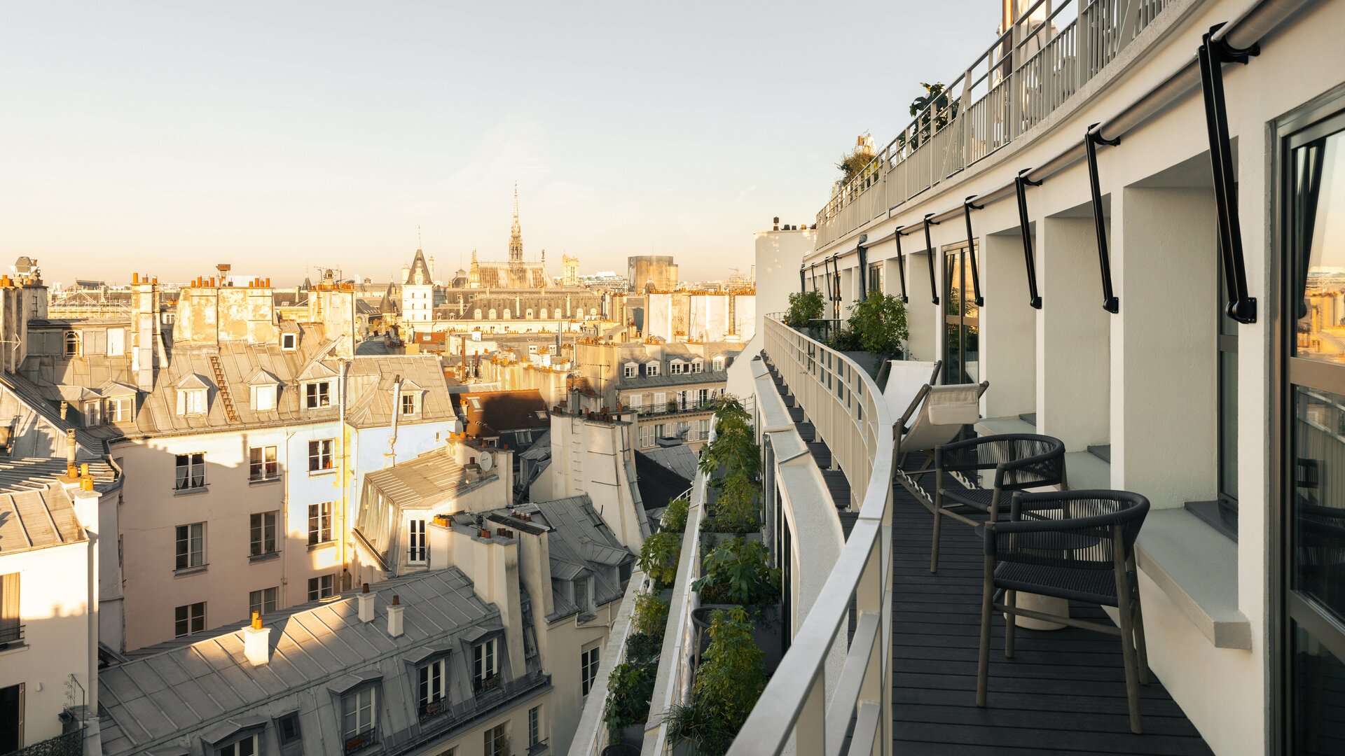 Exterior View of Guest Rooms with Balconies