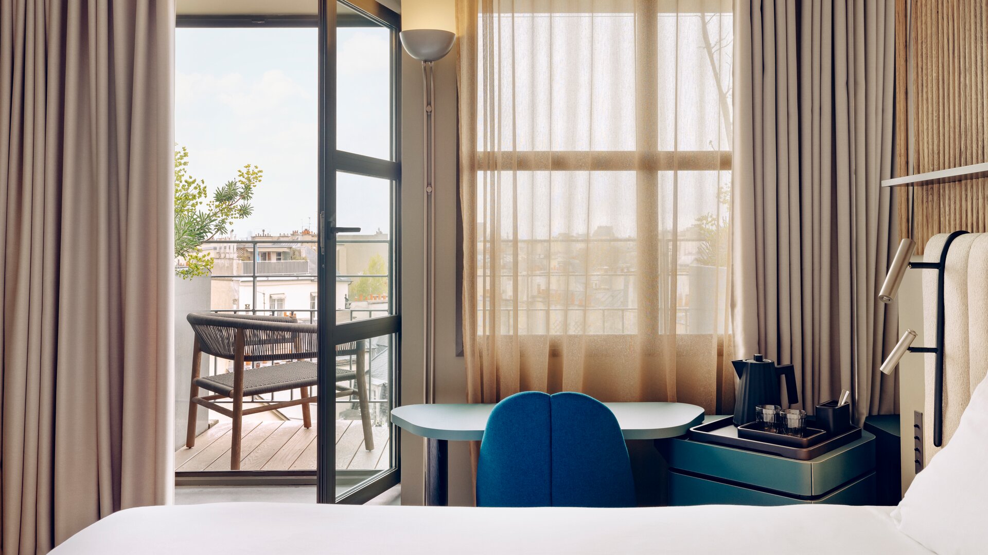 Signature Terrace Guest Room View to Balcony
