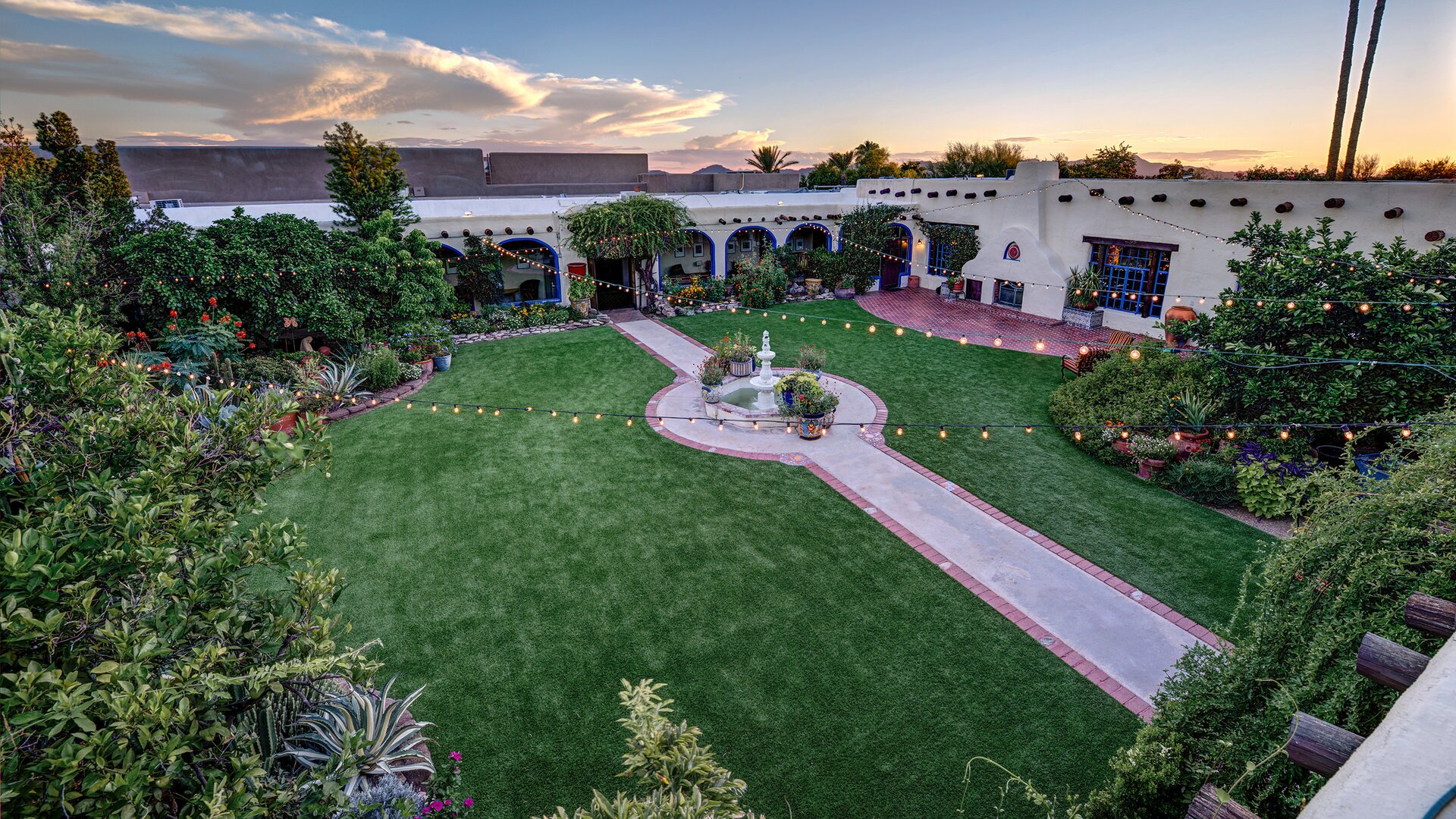 Interior Courtyard Aerial Shot