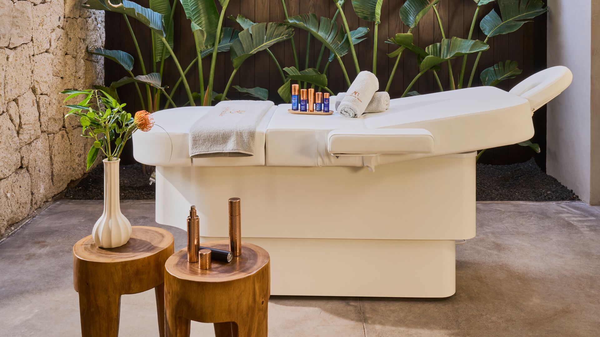 Corales Wellness Spa Treatment Room with Garden