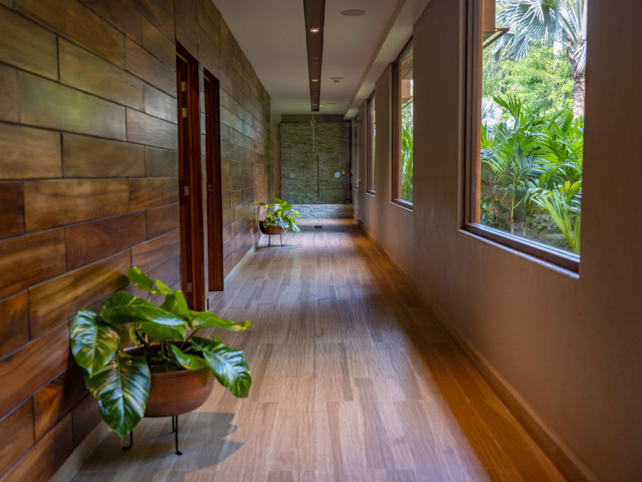 Spa Hallway to Treatment Rooms