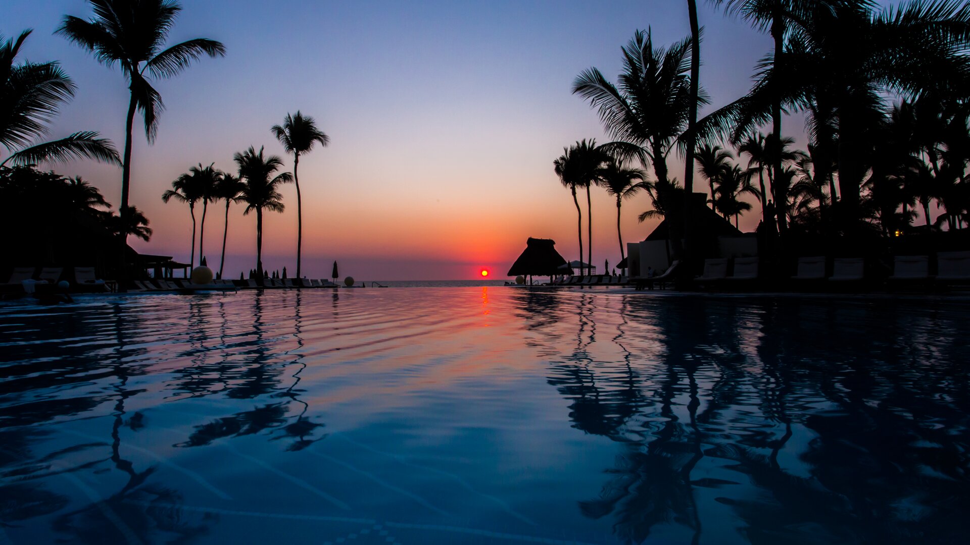 Pool Evening Shot