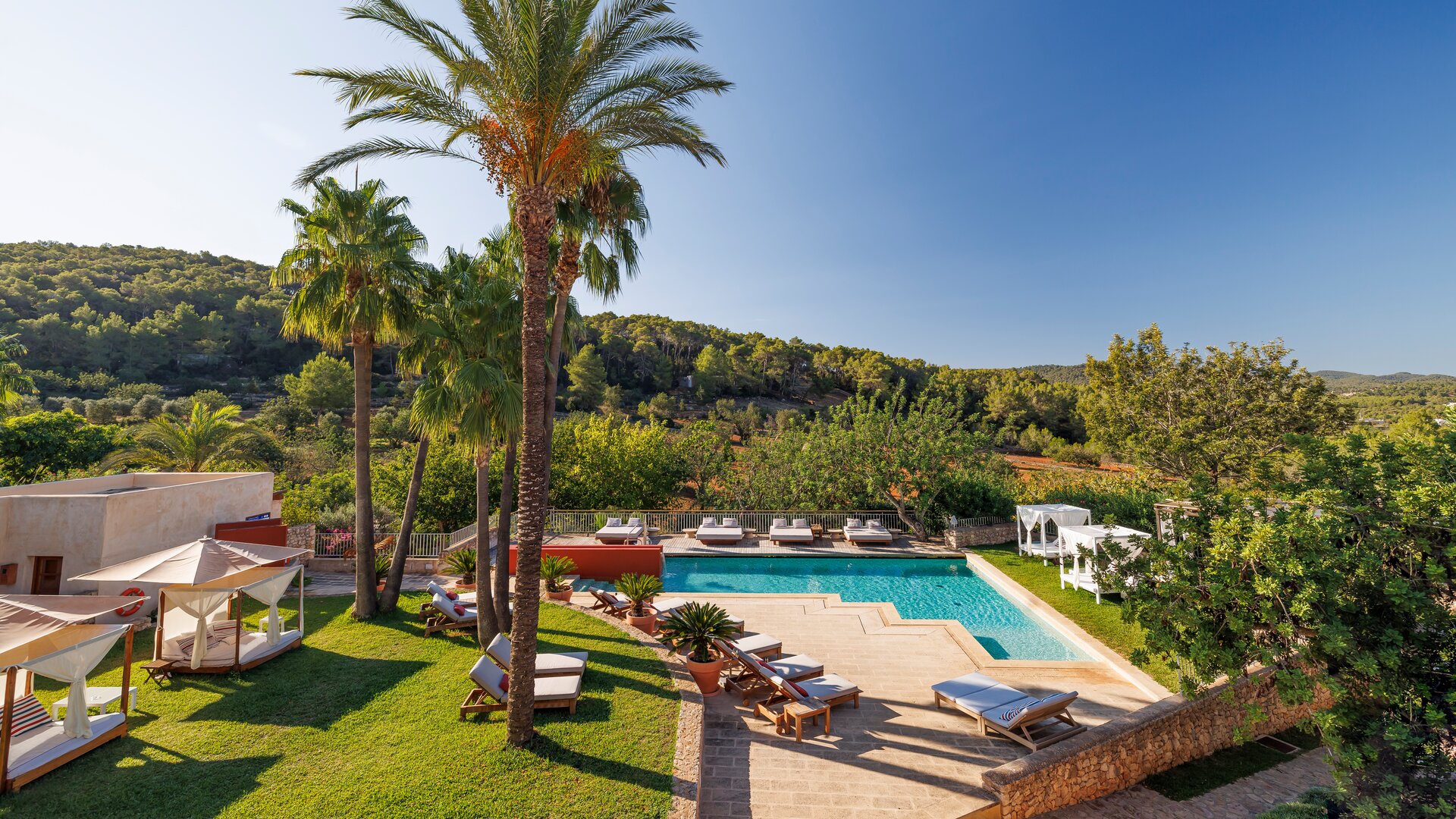 Aerial Wide Shot of Main Pool