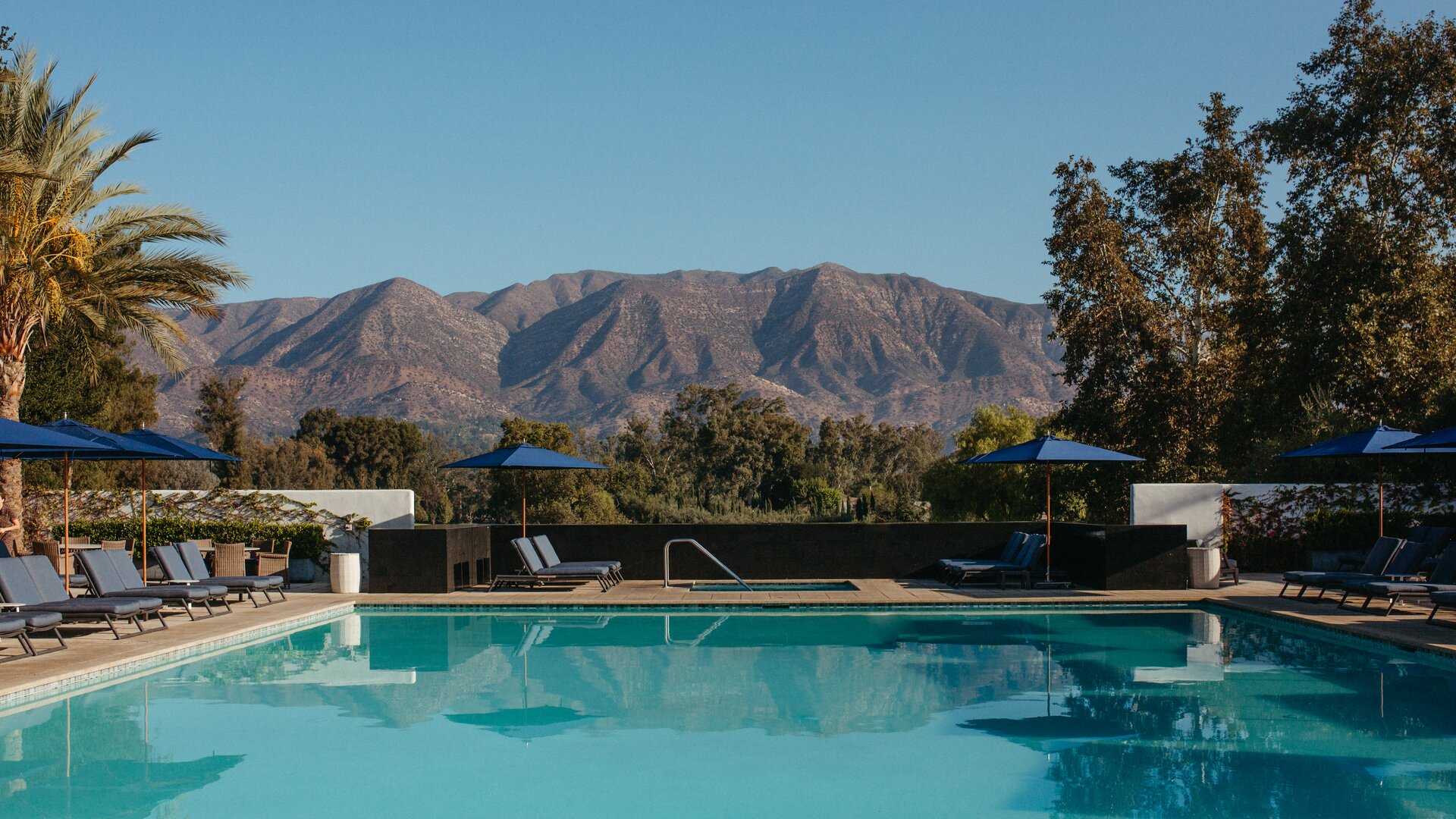 Pool with View of Mountains