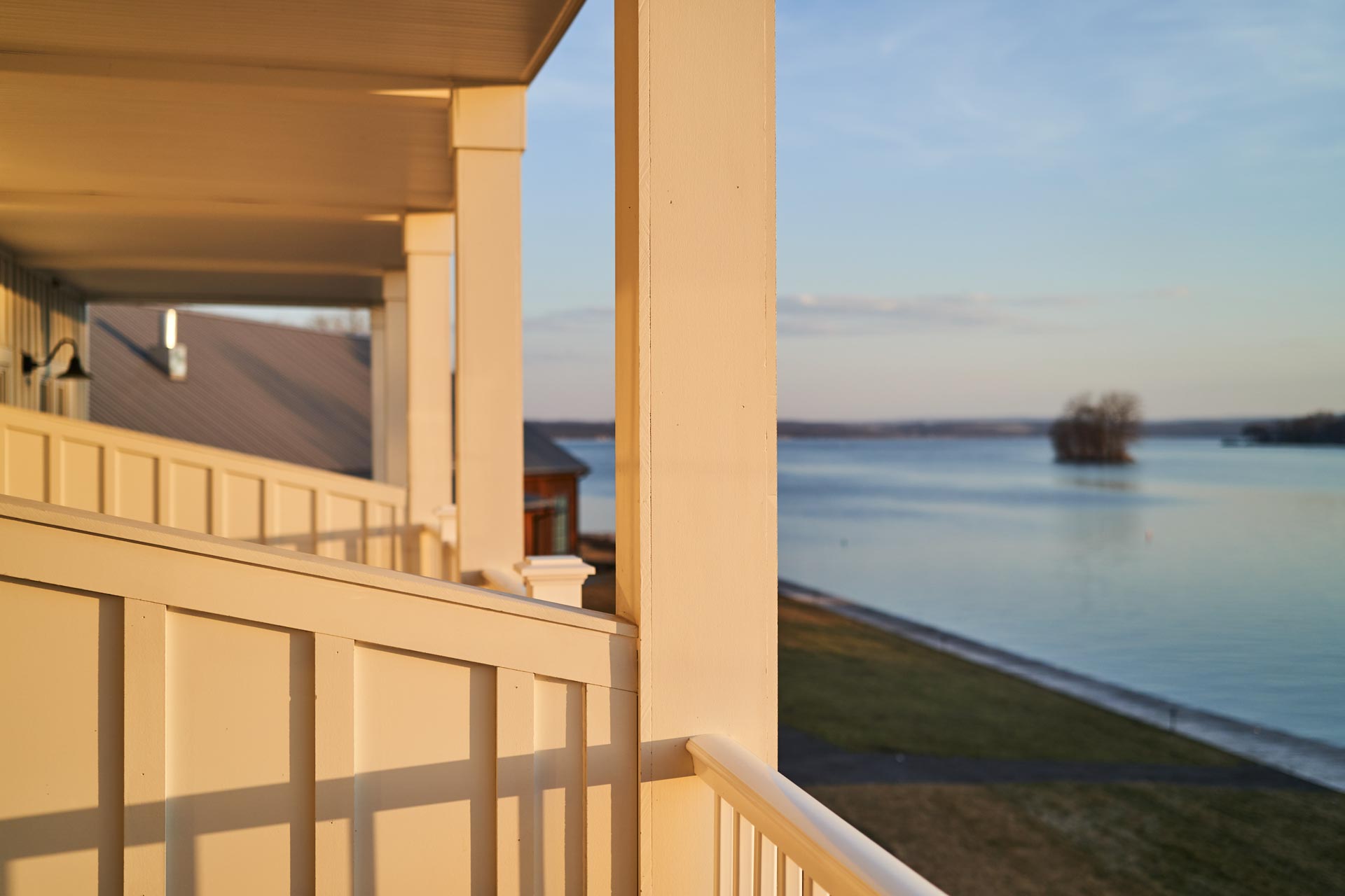 View of the lake from hotel
