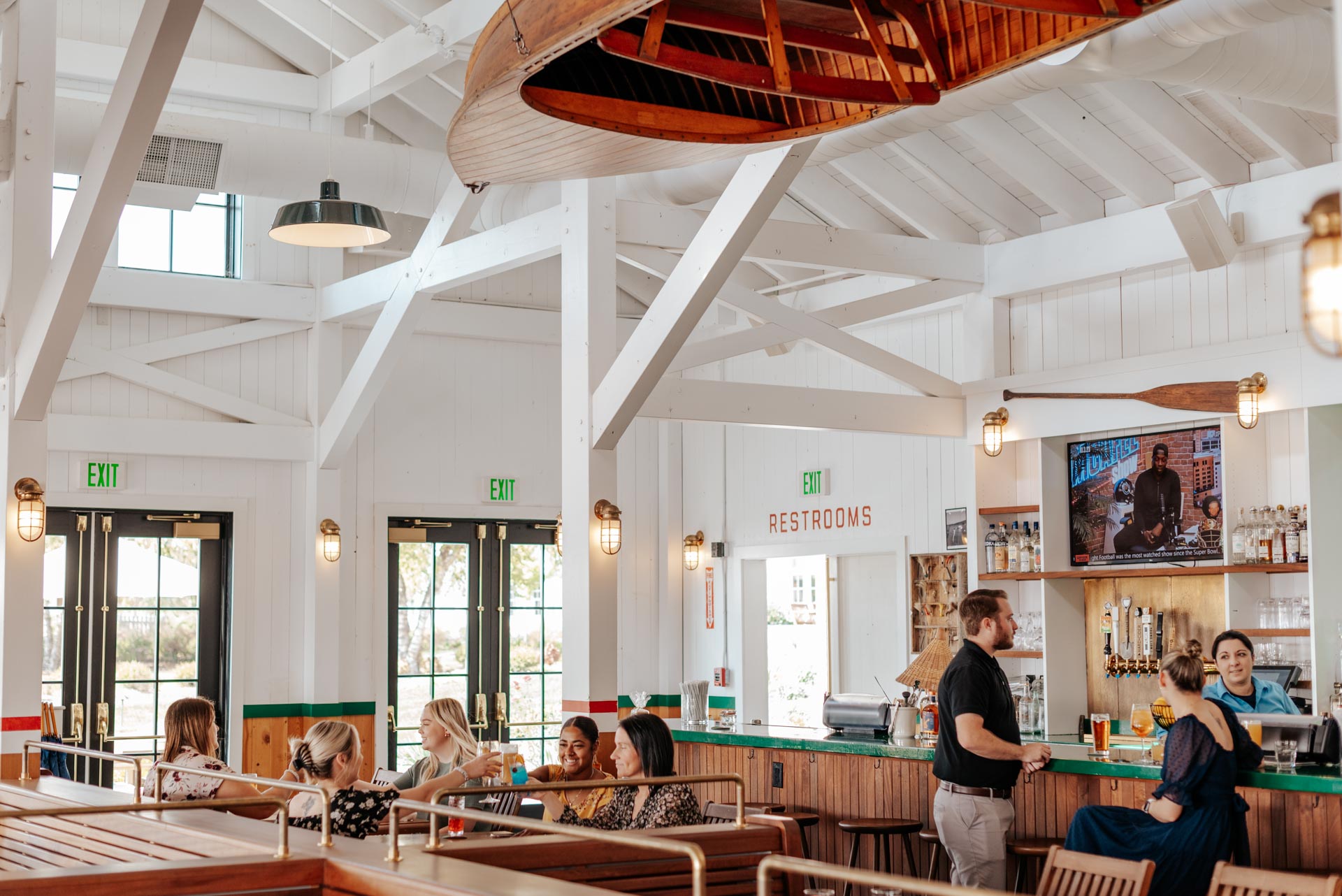 Restaurant and seating area