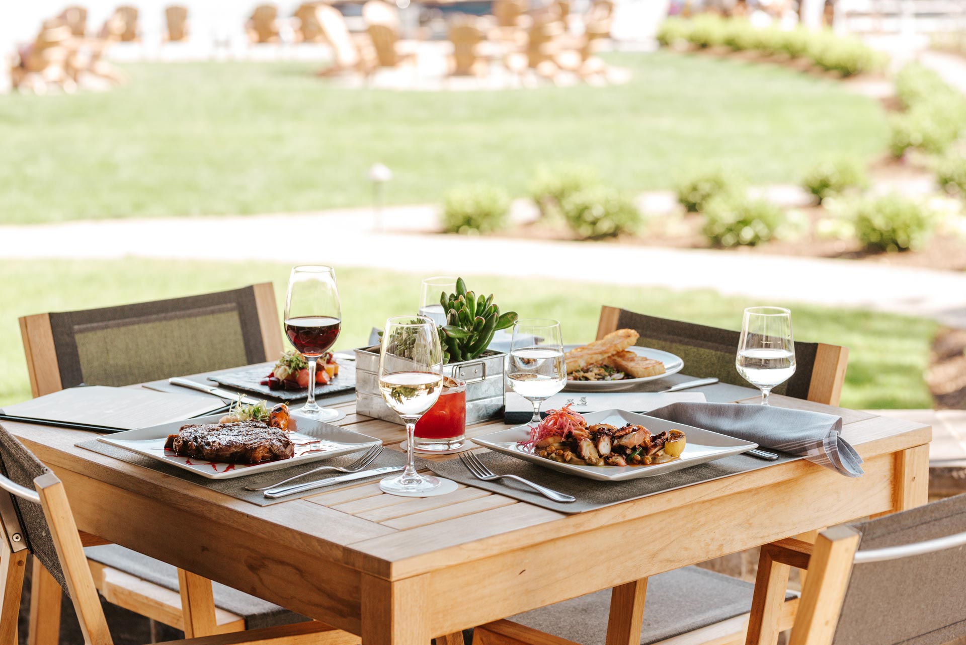 Dinning on the terrace