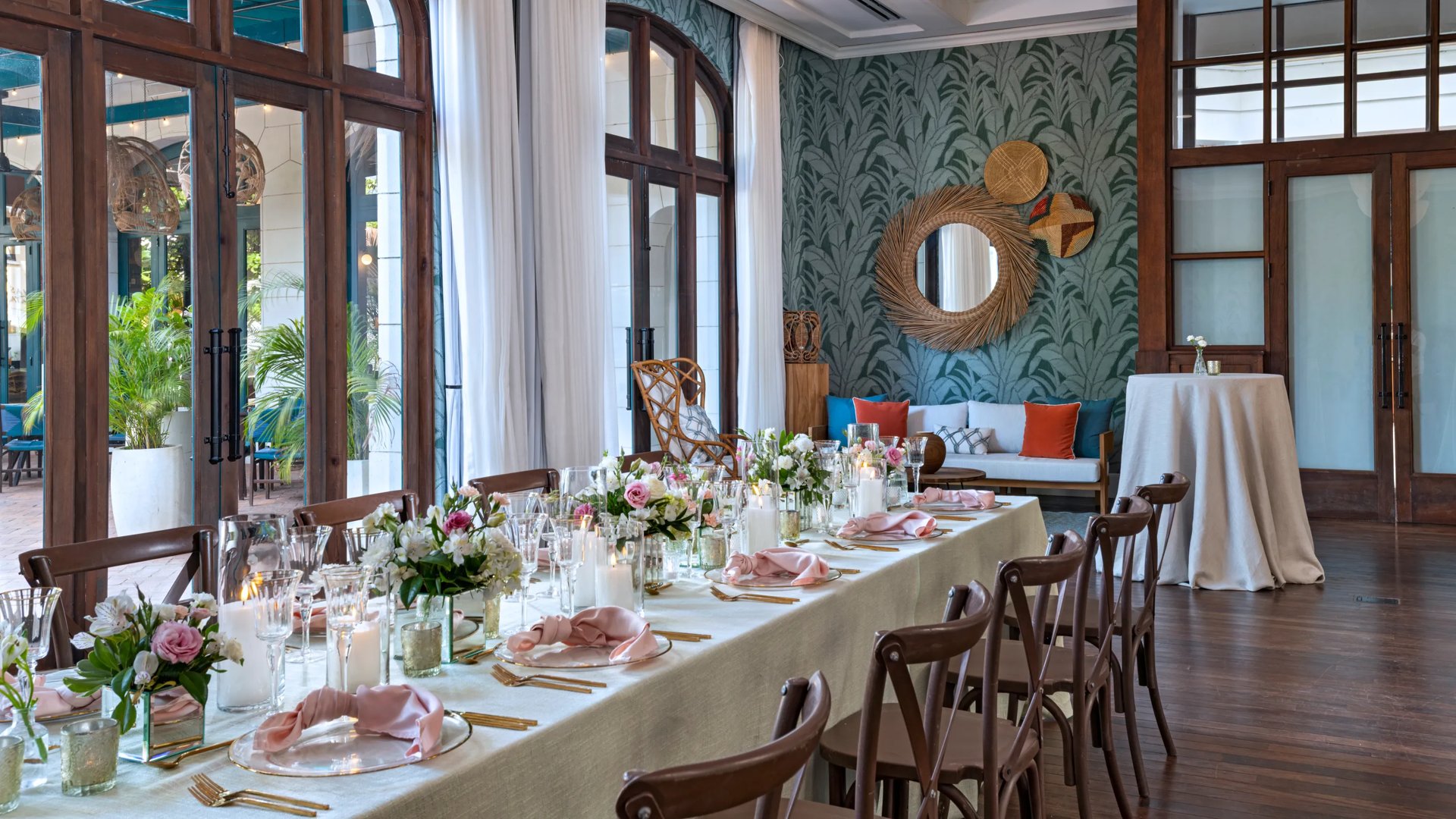 Conservatory Ballroom Event Space Dinner Party Table Setting
