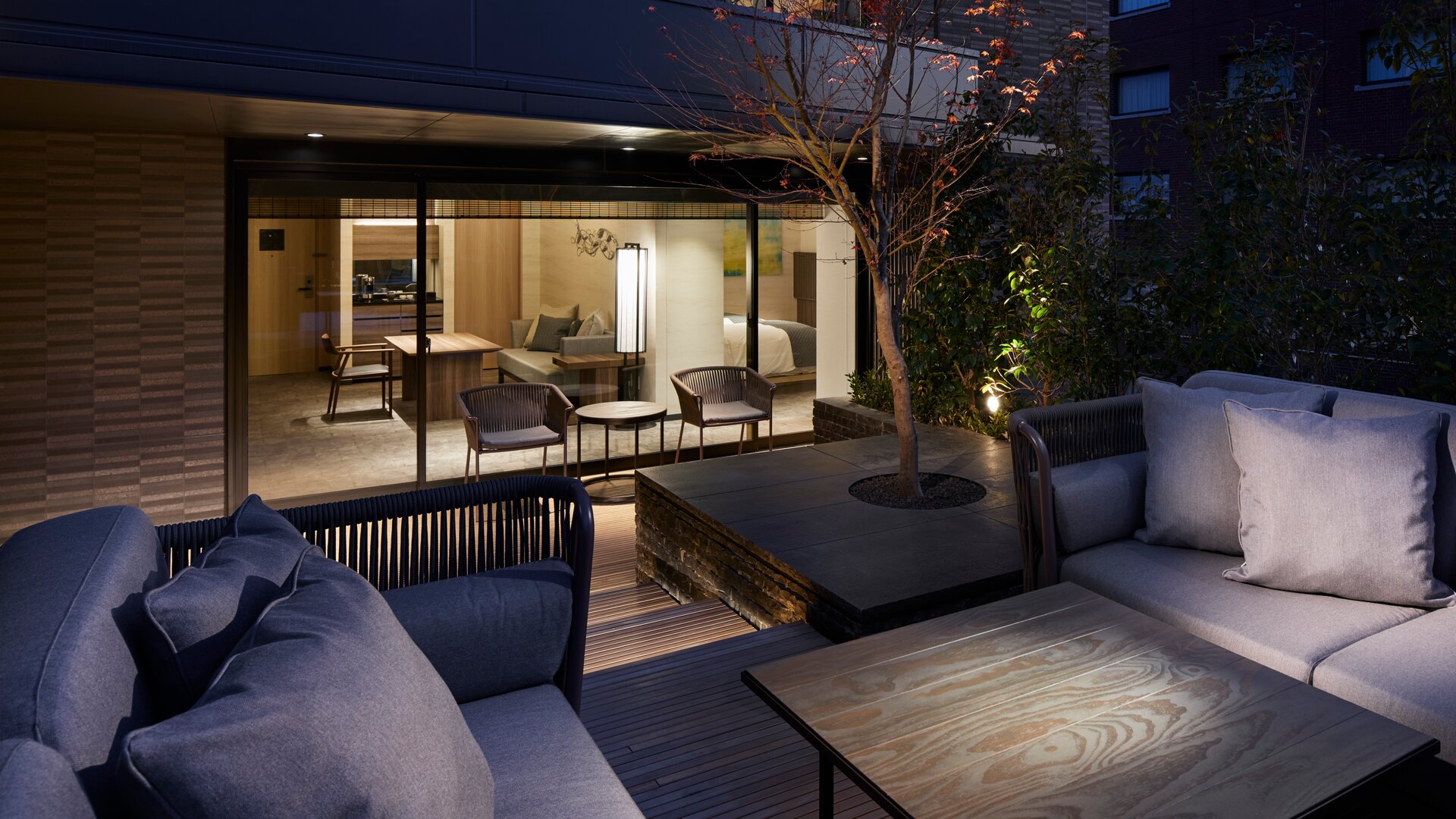 Garden Suite View to Interior from Terrace