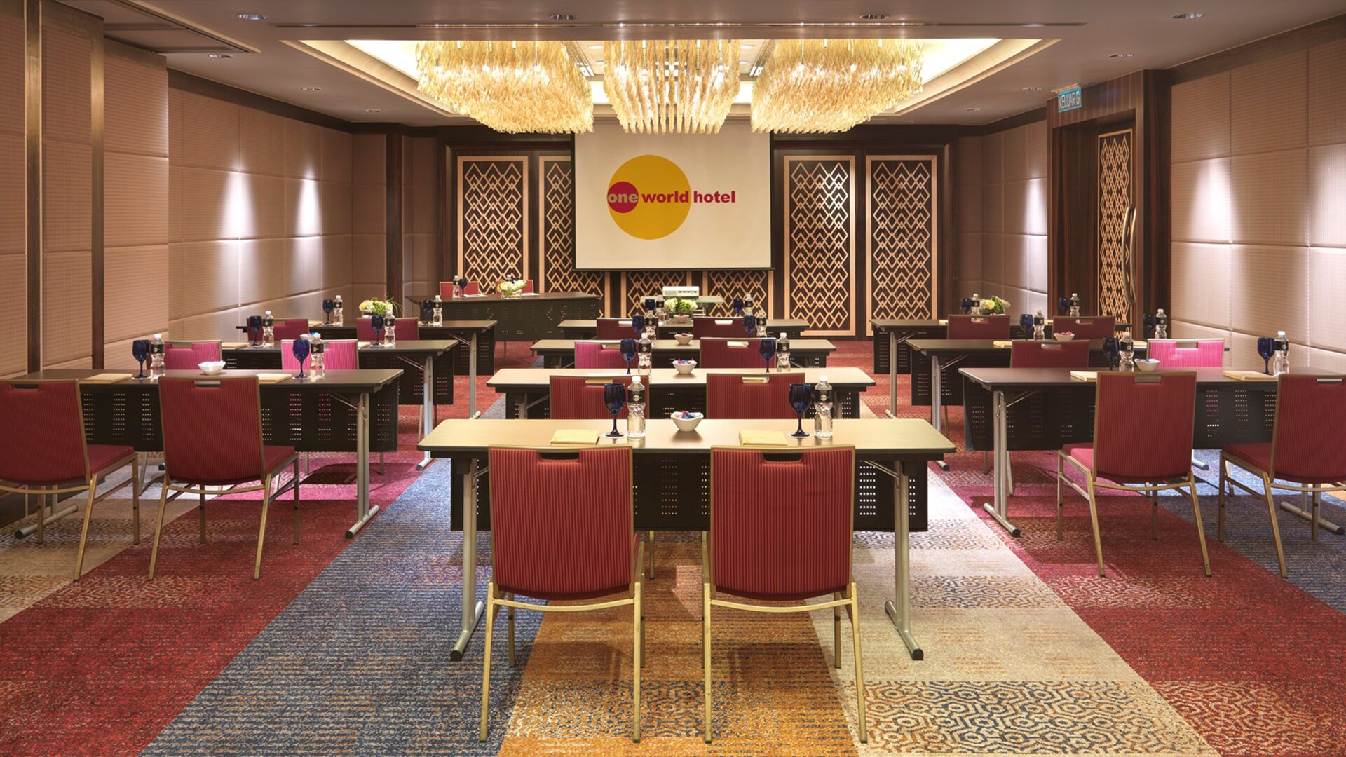 Junior Ballroom Event Space Conference Setting Front View