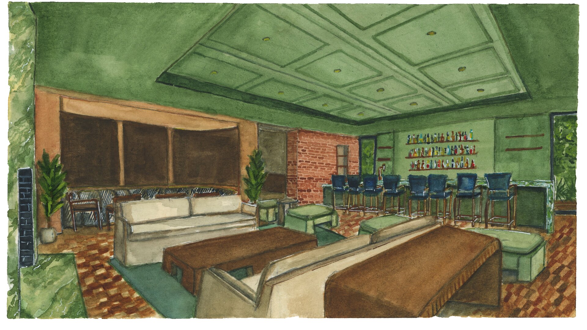 Sketch of Restaurant
