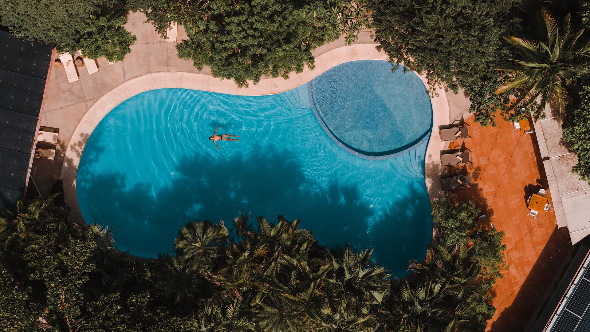 Overhead View of Pool