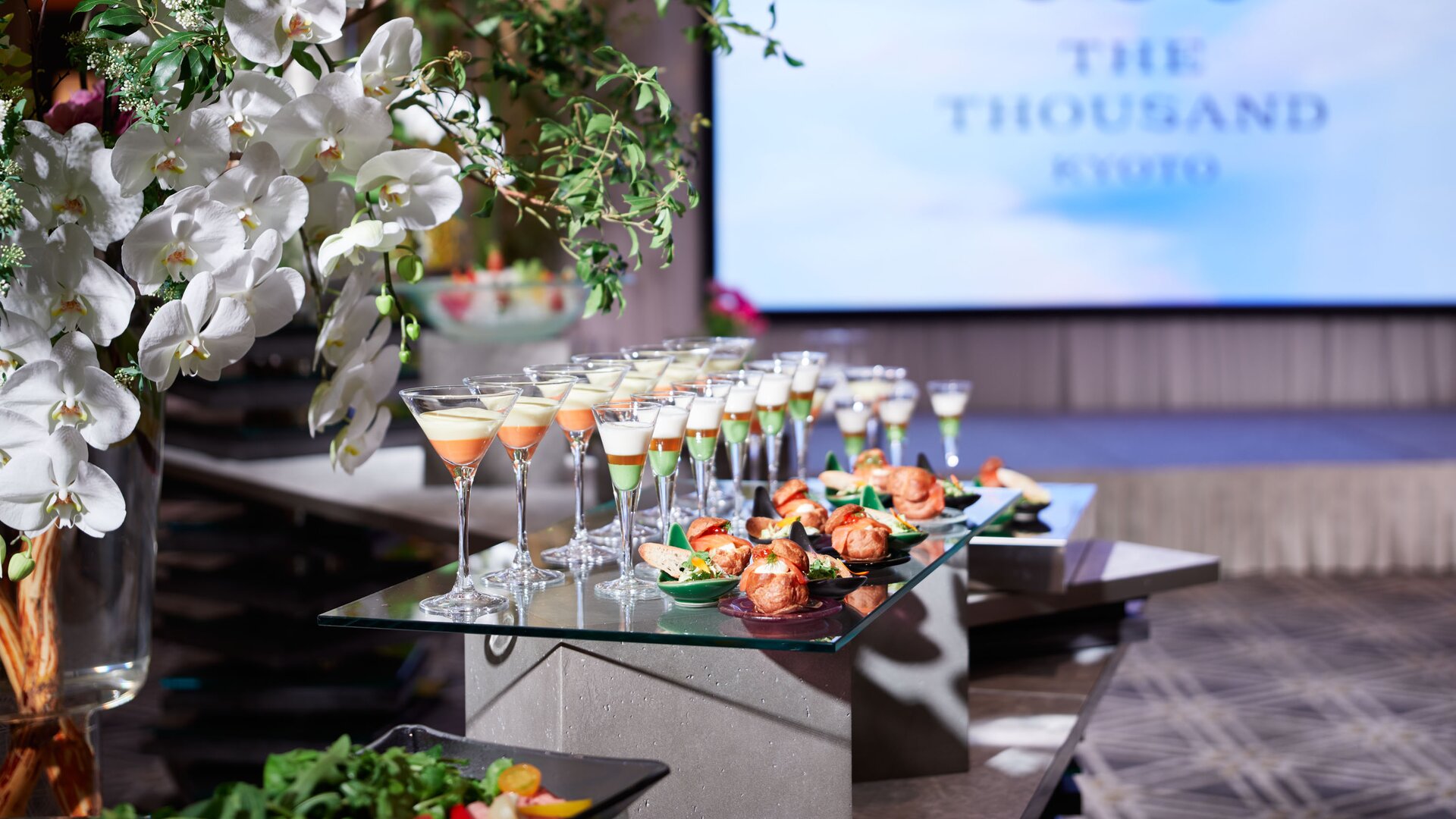 Main Banquet Kacho Event Space Catered Beverage Table