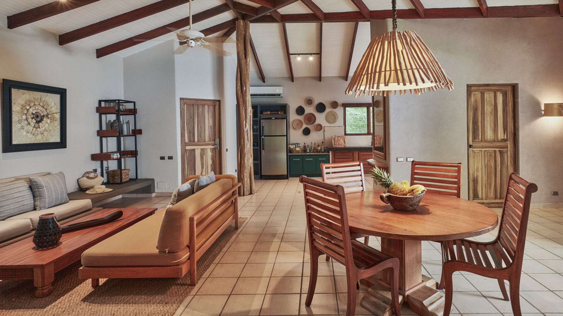 Villa 2 Bedrooms with Private Pool Living and Dining Area View to Kitchenette