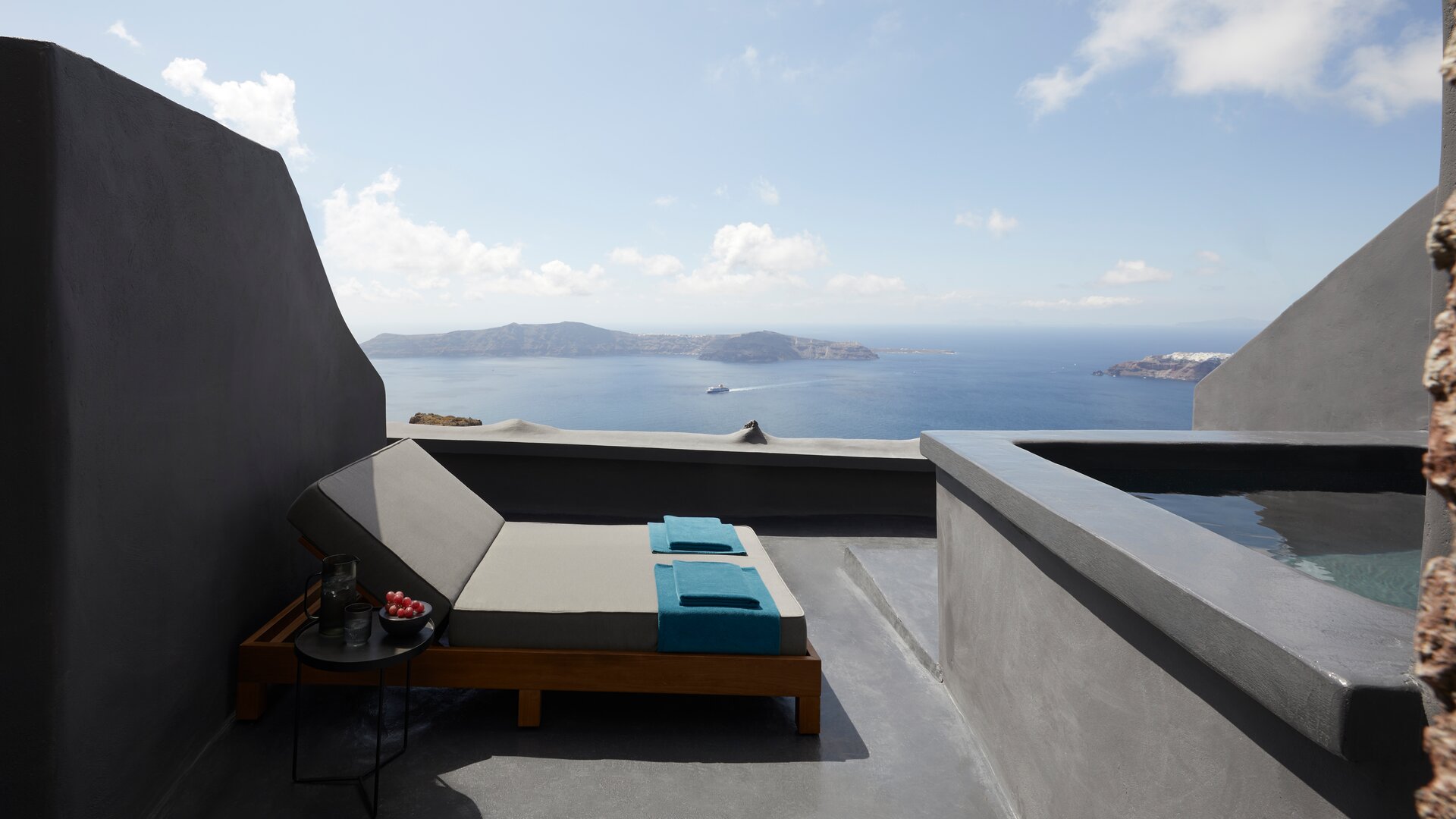 Sunset Two Bedroom Suite with Heated Plunge Pool | Terrace with Sea View