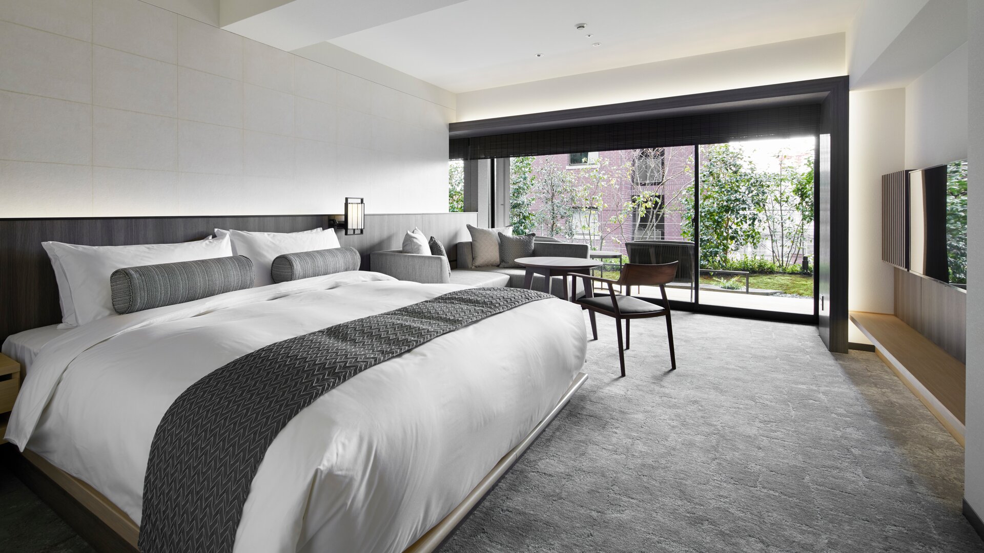 Premier Guest Room View to Terrace from Interior