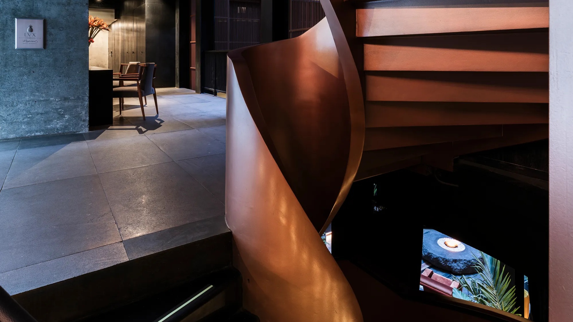 Lobby Spiral Staircase