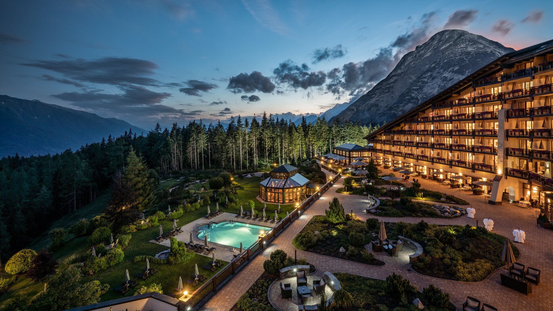 Exterior View at Sunset