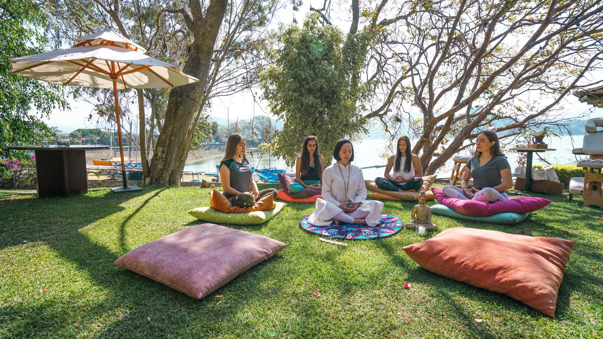 Meditation in Garden or Lawn