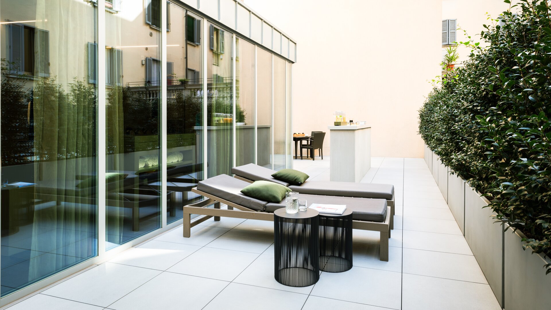 Gym Outdoor Lounge Area