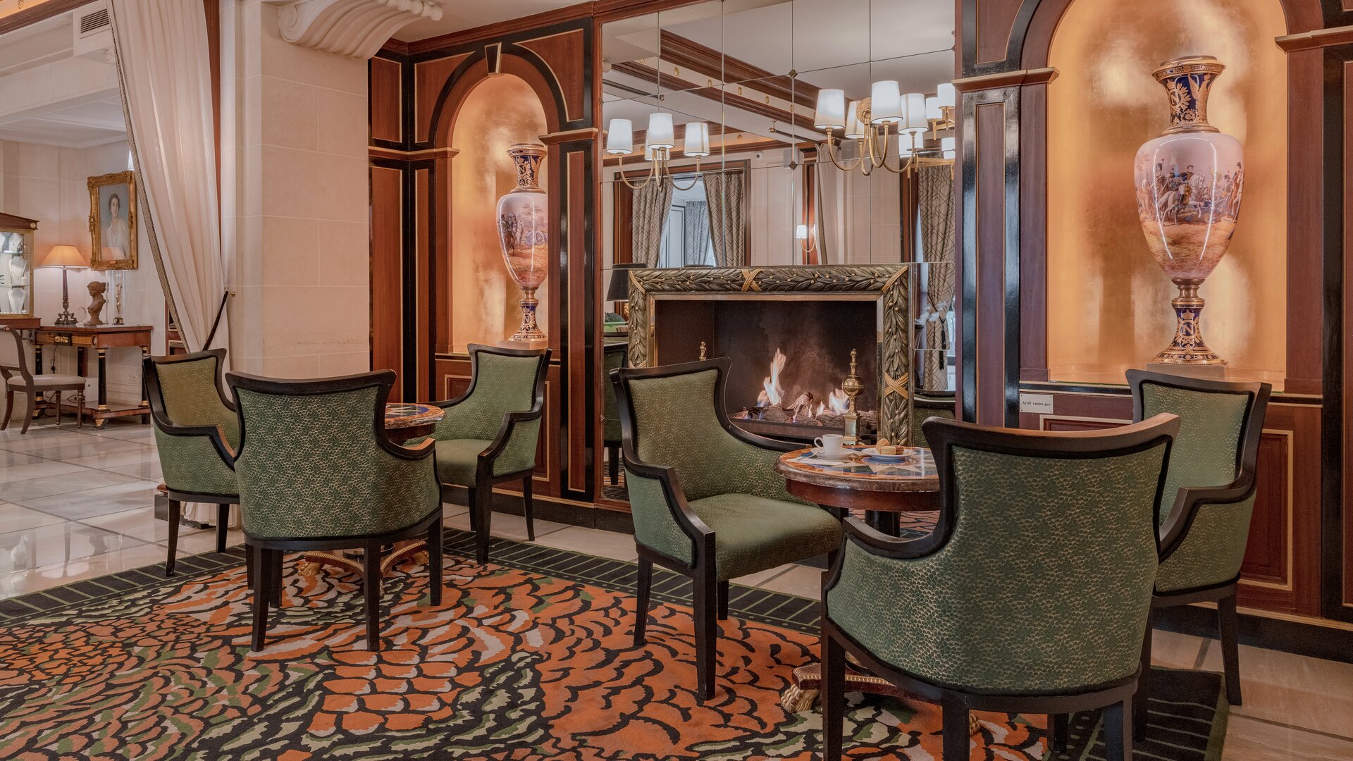 Lobby Lounge with Fireplace