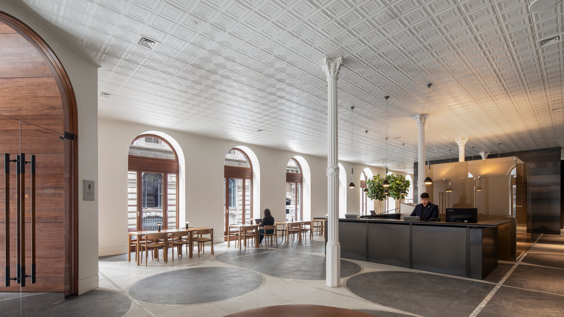 Lobby Reception and Dining Tables