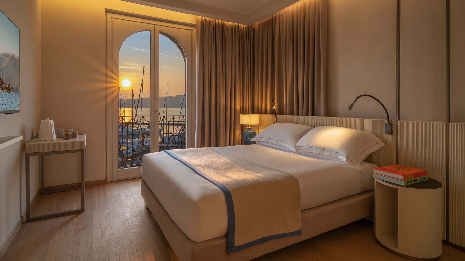 Junior Suite with Balcony Overlooking Harbor