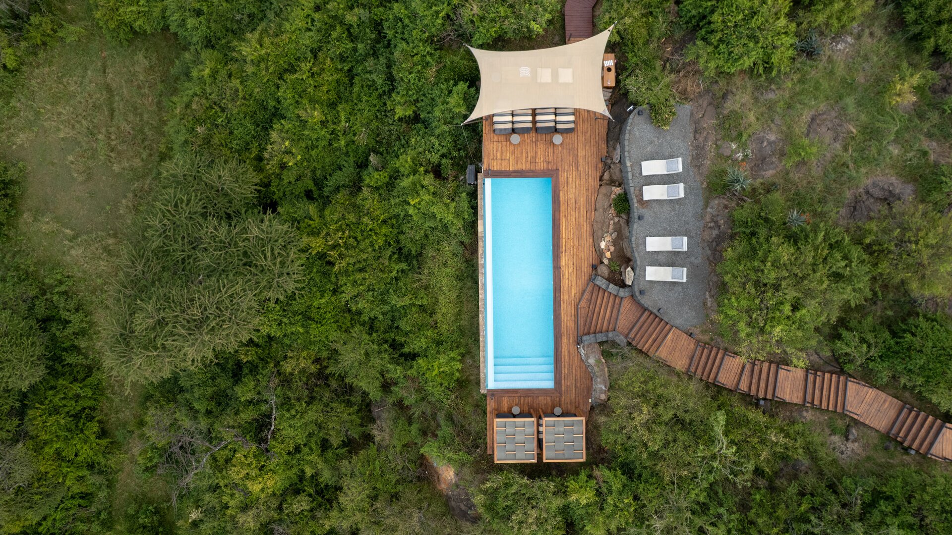 Pool Overhead View