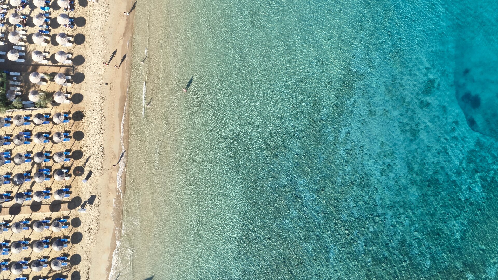 Tsilivi Beach Overhead View